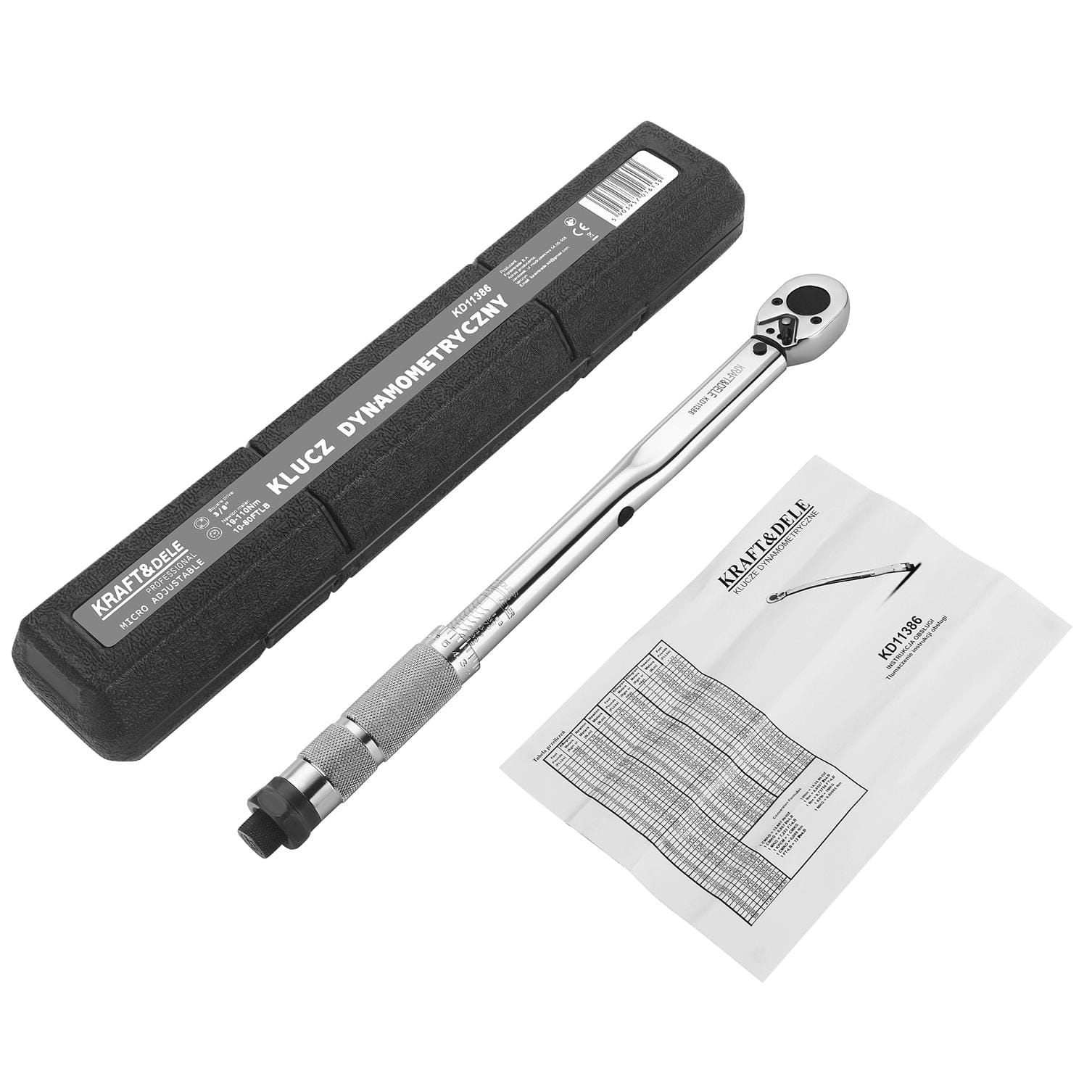 Momentový klíč 3/8", 110 Nm KD11386