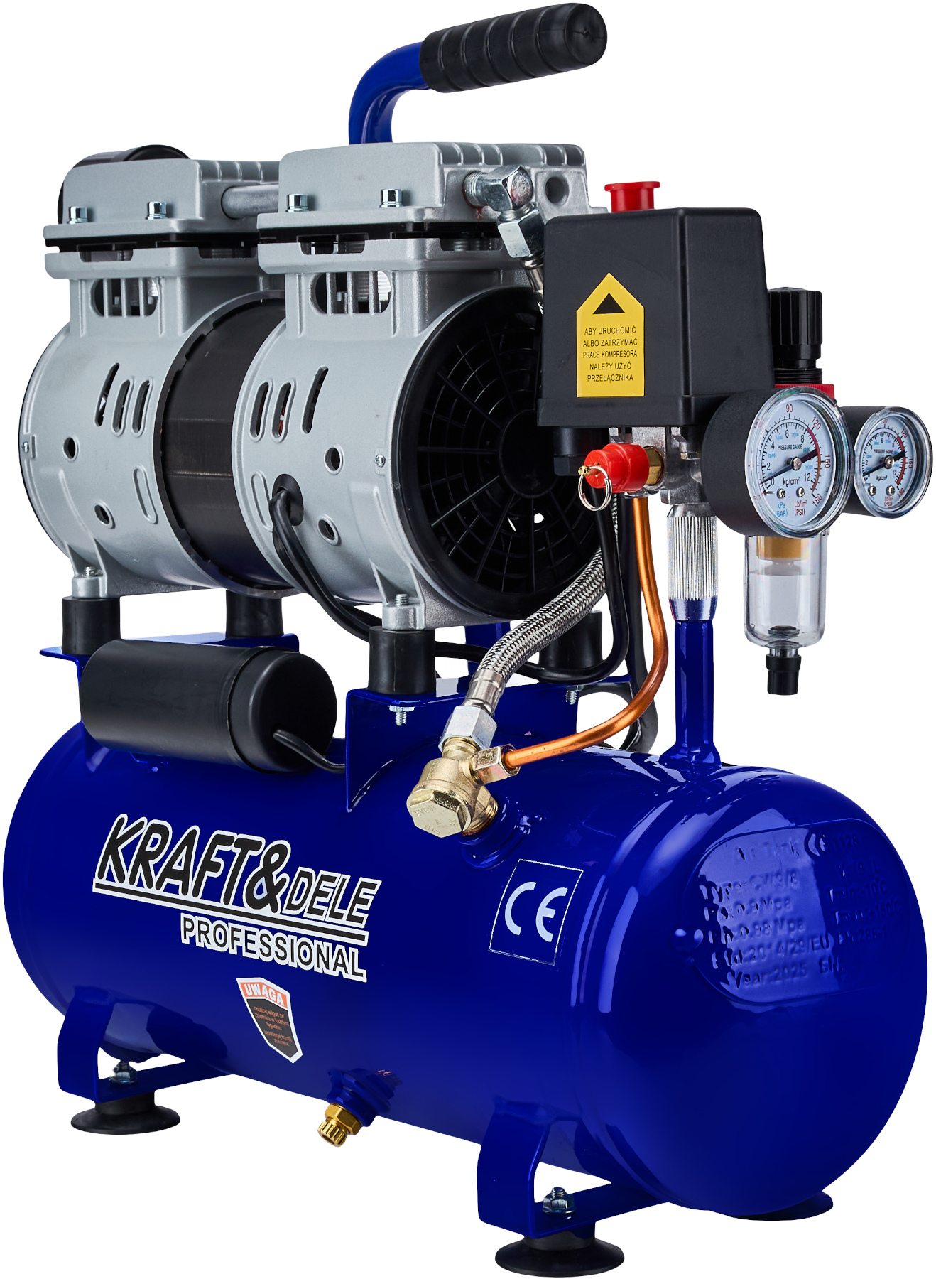 Bezolejový kompresor 9 l, 550 W, 155 l/min KD4098