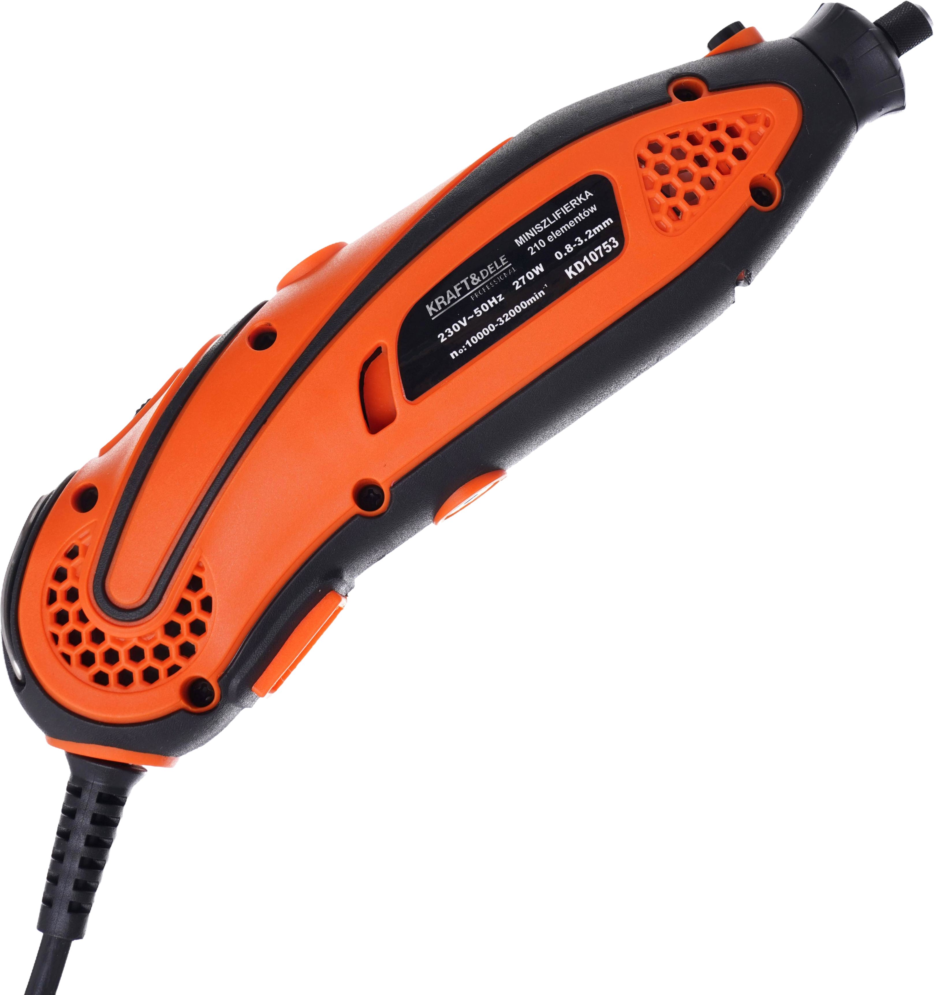 Mini bruska 270 W + příslušenství (210 ks) KD10753