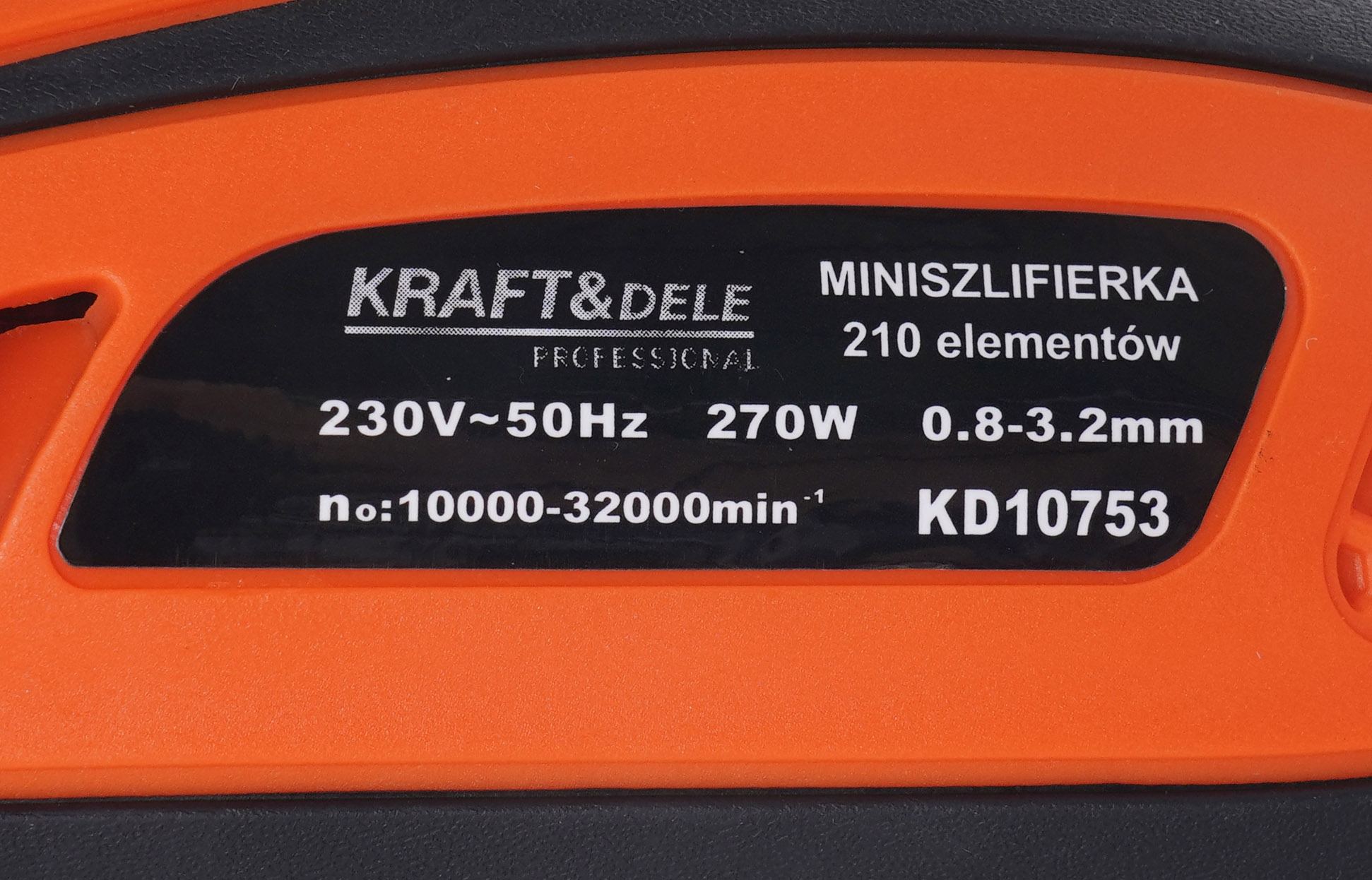 Mini bruska 270 W + příslušenství (210 ks) KD10753
