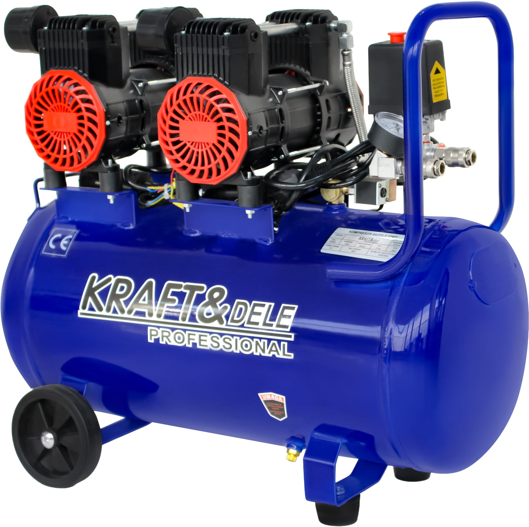 Bezolejový kompresor 50 l, 3000 W, 475 l/min KD4093