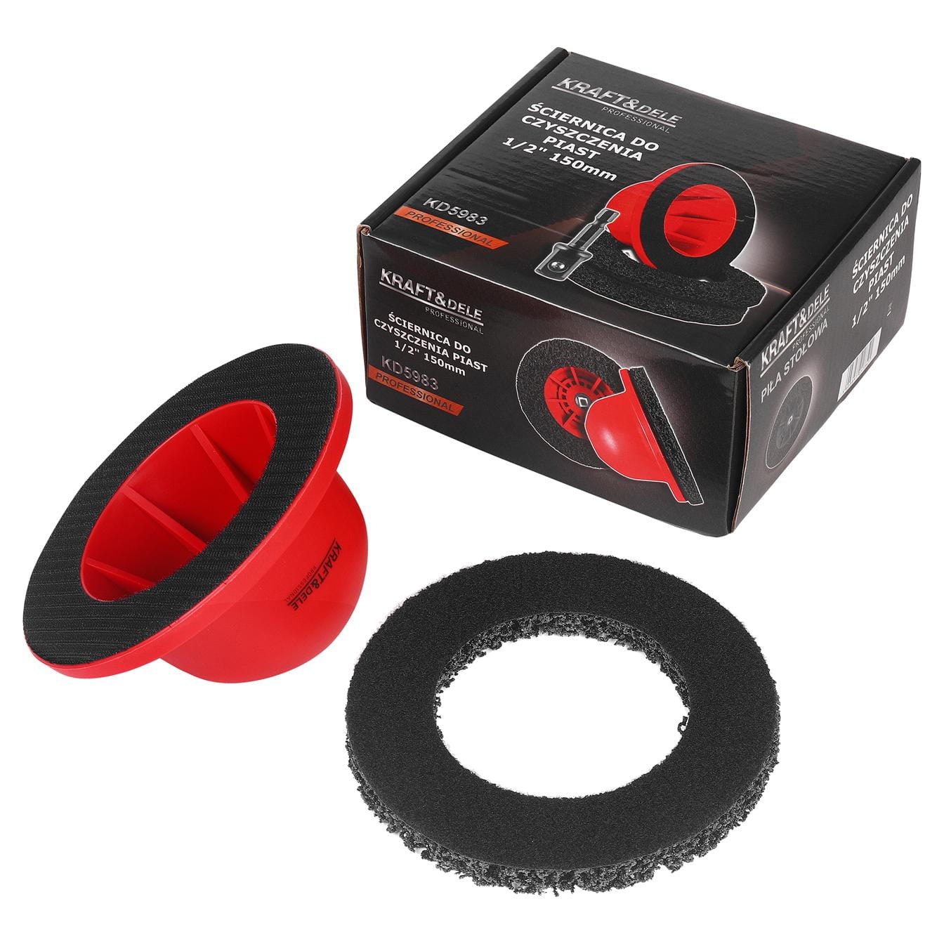 Brusný kotouč na čištění nábojů 1/2" 150 mm KD5983