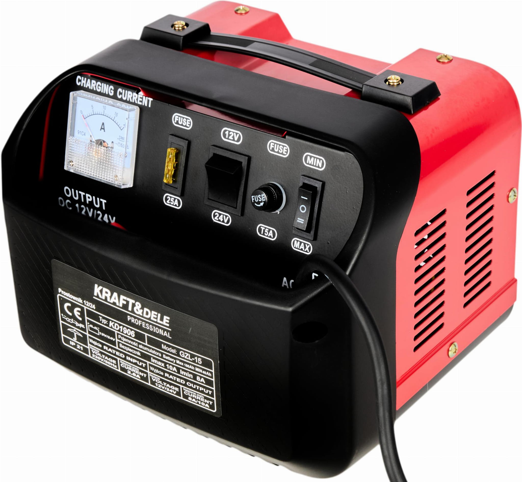 KRAFT&DELE Autonabíječka 12 V, 24 V, 20 A, 200 Ah KD1907