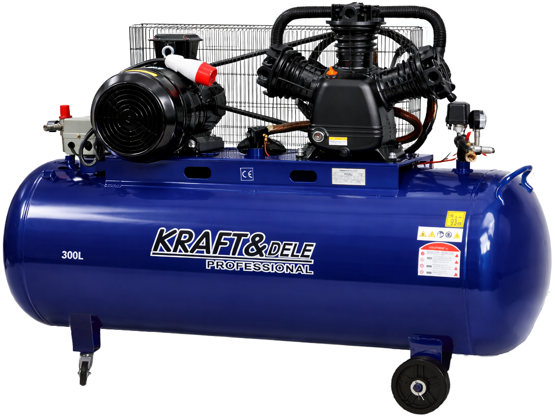 Olejový kompresor 300 l, 9600 W, 1460 l/min KD4057