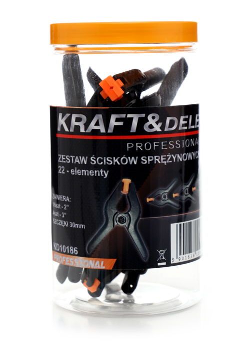 Sada pružinových svorek 2/3" KD10186