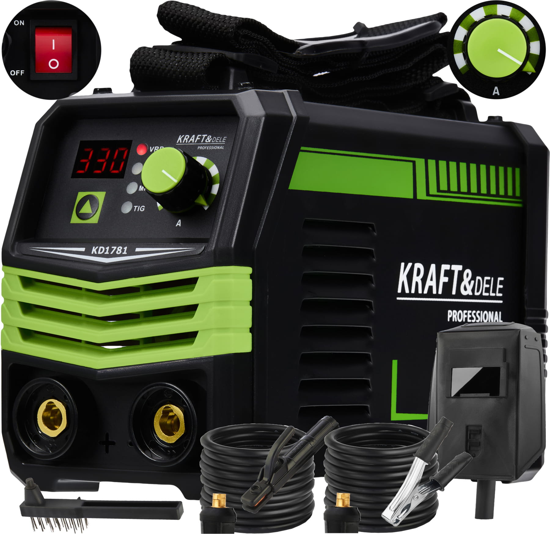 Invertorová svářečka MMA TIG LIFT VRD 330 A KD1781