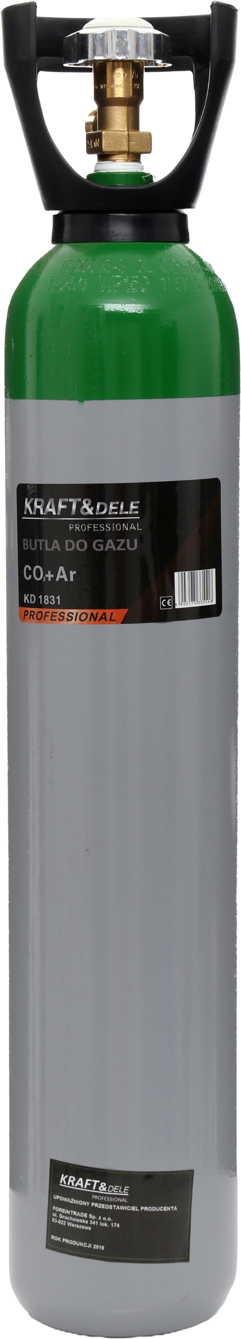 Prázdná láhev na CO2 + Ar, 8 l KD1831