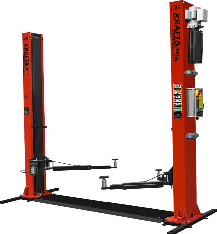 Dvousloupový zvedák 4,2t AUTOMAT 400 V, hydraulický 2,2 kW KD5817_5K