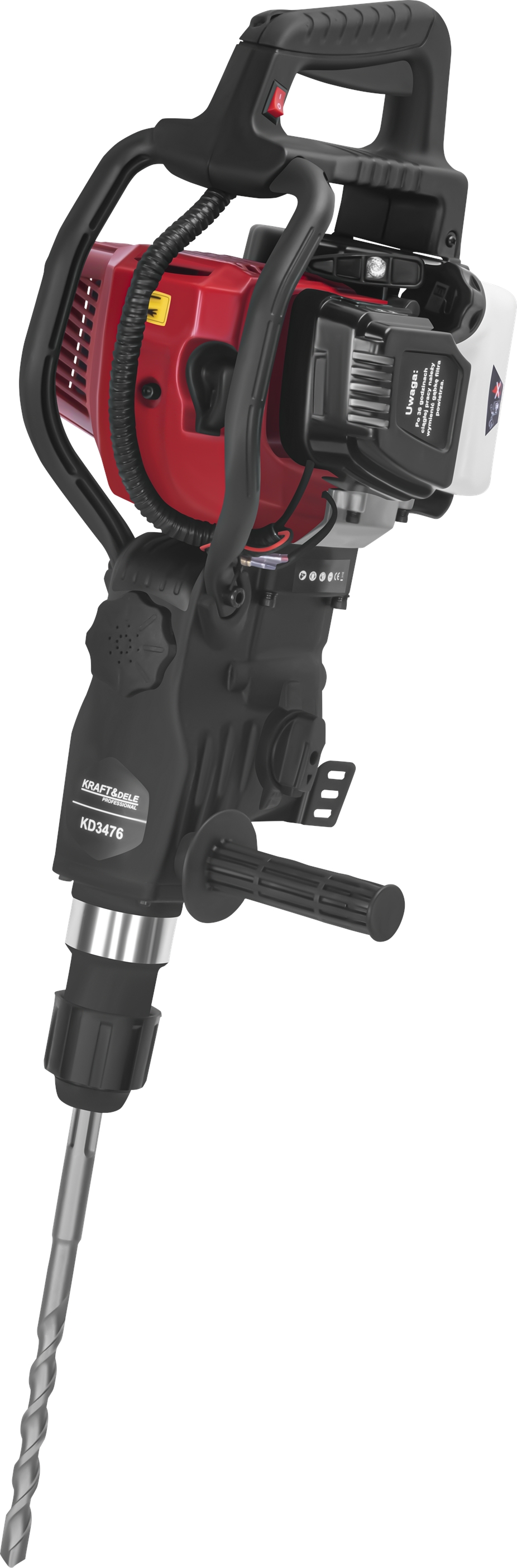 Benzínové bourací kladivo SDS-MAX 6,7 HP KD3476
