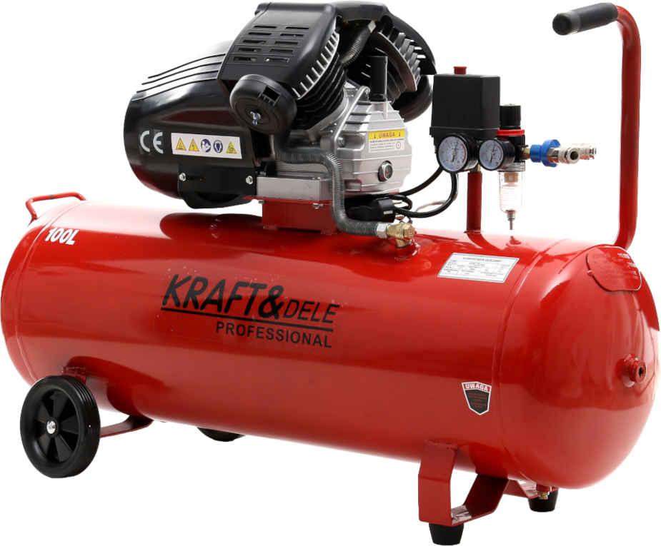 Olejový kompresor 100 l, 2 písty, 4,1 HP + odlučovač KD1480
