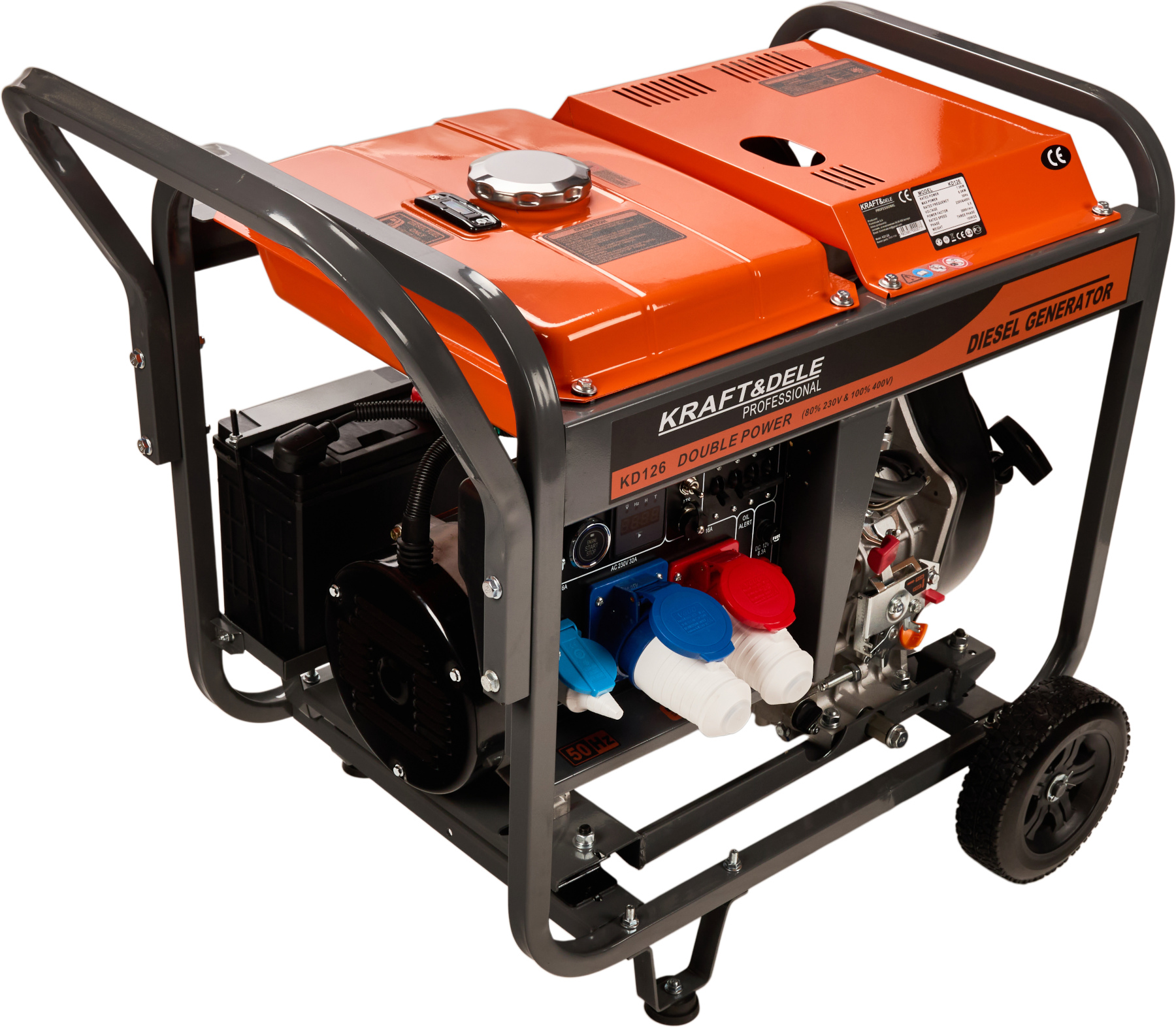 Dieselový generátor 8 kW, 80 %, 230/380 V KD126