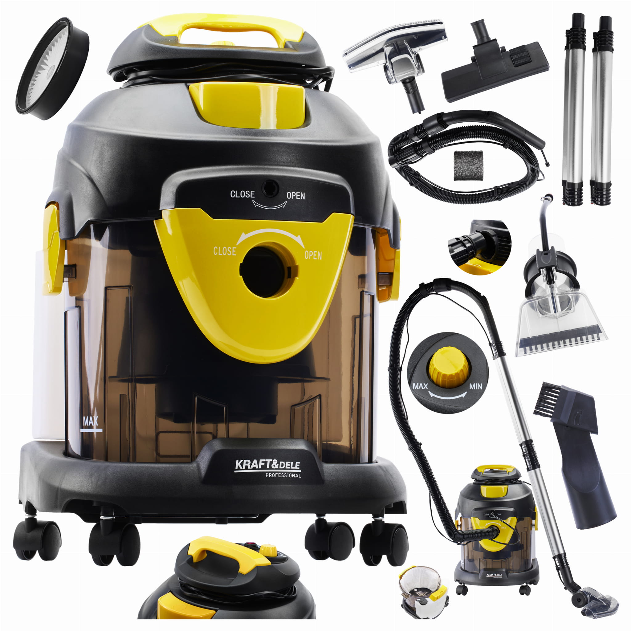 Vysavač na suché i mokré vysávání, 1400 W KD481