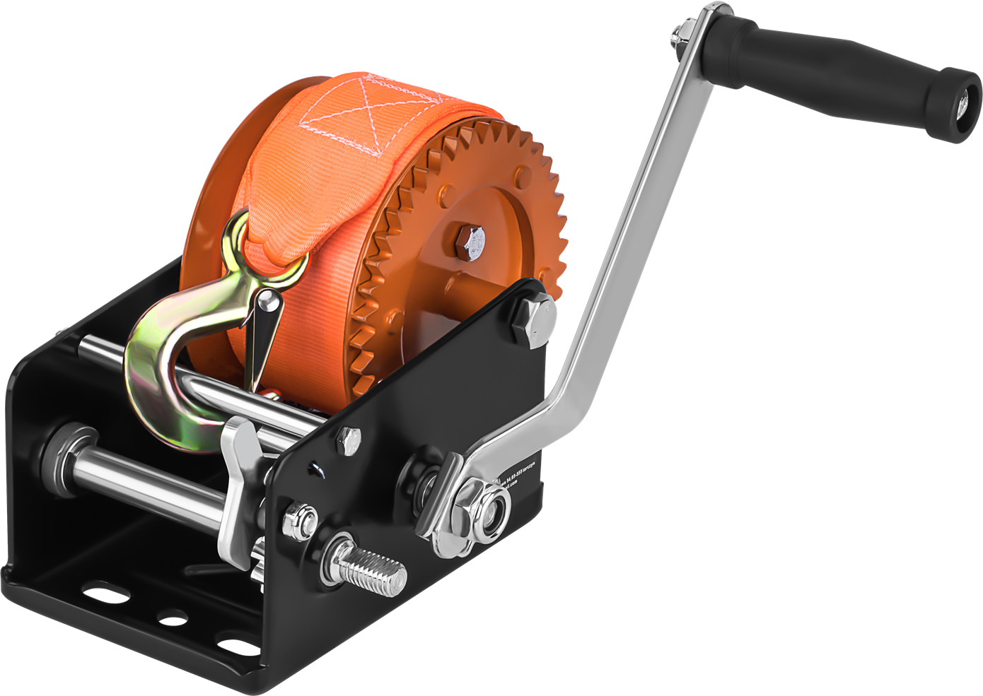 KRAFT&DELE Ruční řemenový naviják 2500 lb, 10 m x 50 mm KD1314