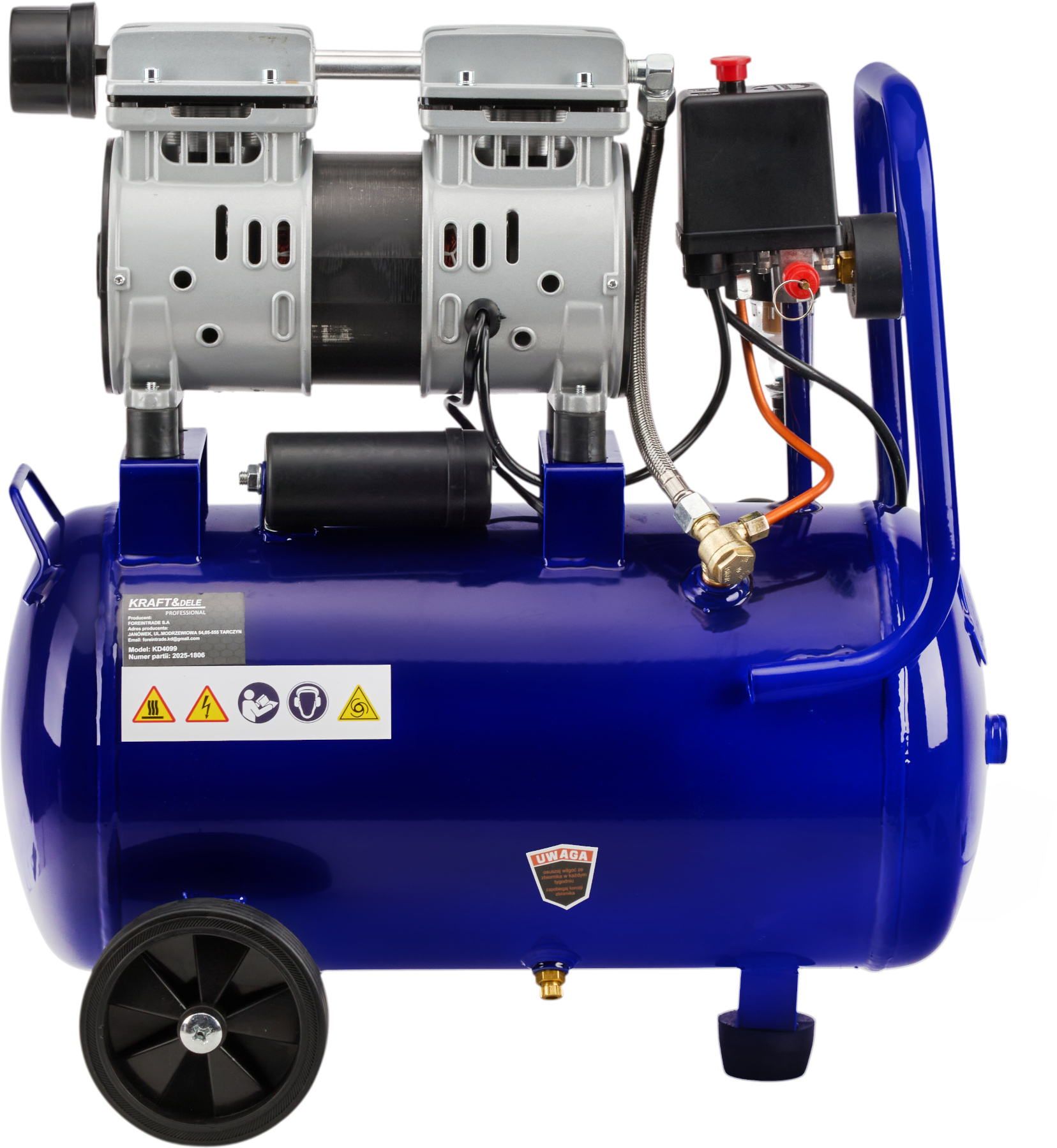 Bezolejový kompresor 24 l, 1200 W, 220 l/min KD4099