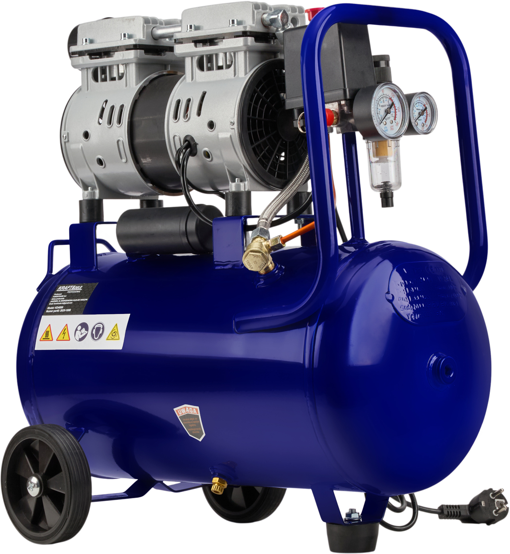 Bezolejový kompresor 24 l, 1200 W, 220 l/min KD4099