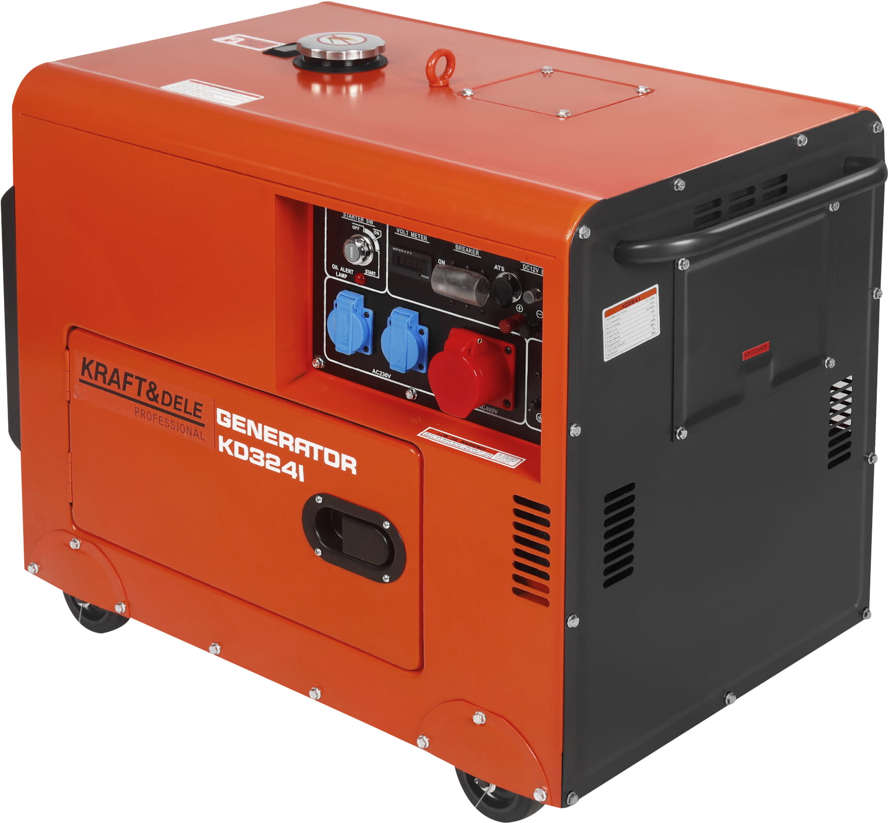 Generátor 7 kW, 230 V/400 V + ATS KD3241_2K