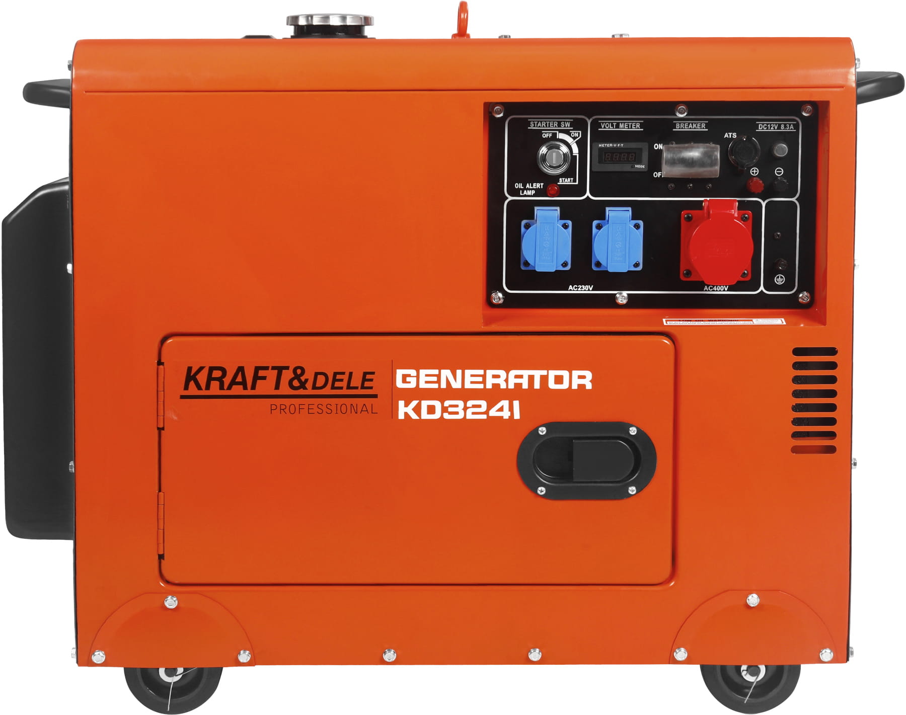 Generátor 7 kW, 230 V/400 V + ATS KD3241_2K