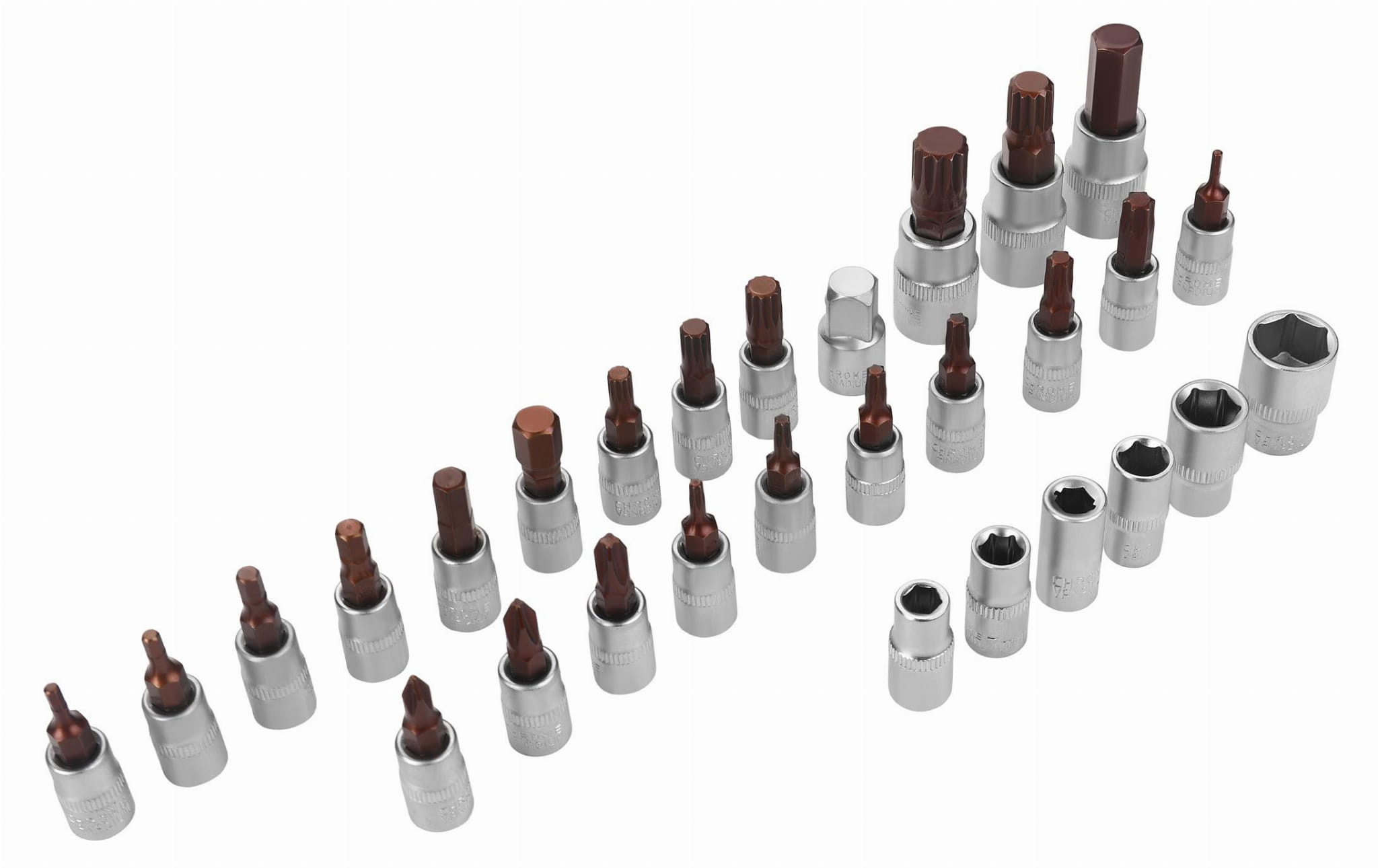 Momentový klíč 1/4", 5–25 Nm, sada 32 ks KD11394