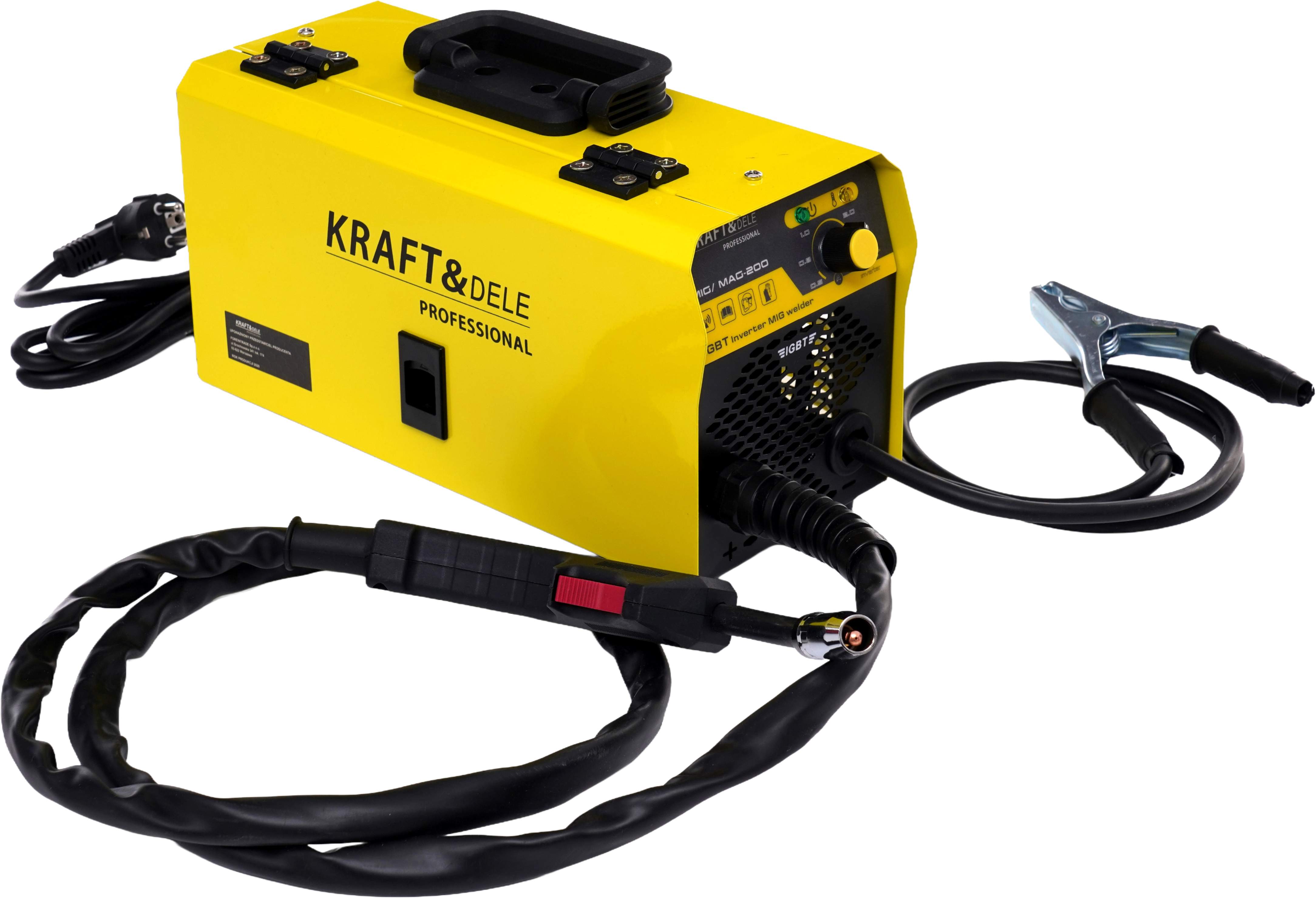 KRAFT&DELE Invertorová svařovací souprava MIG/MAG 40–200 A KD810