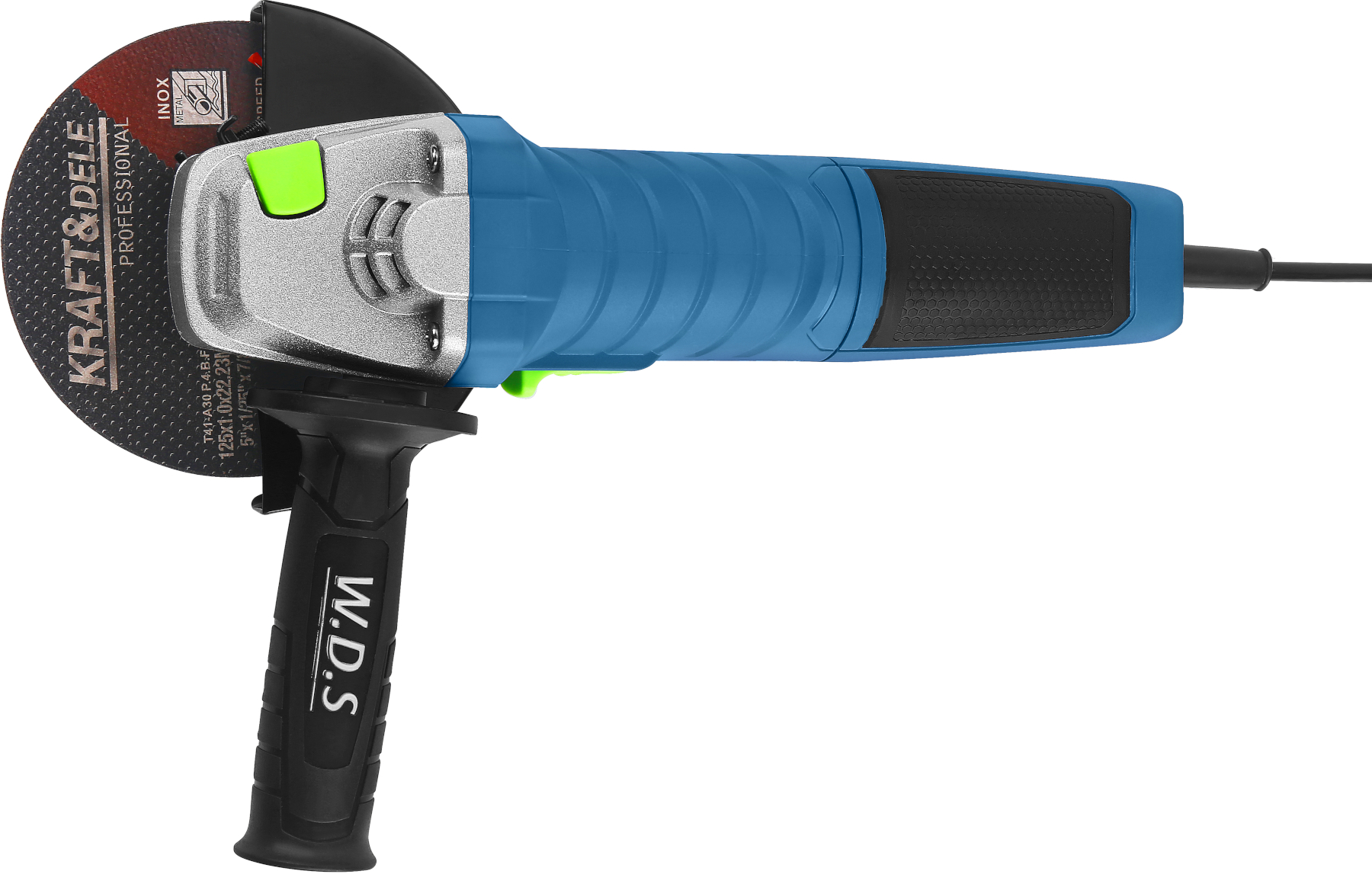 Úhlová bruska 125 mm, 1500 W + sada 10 kotoučů WDS2135