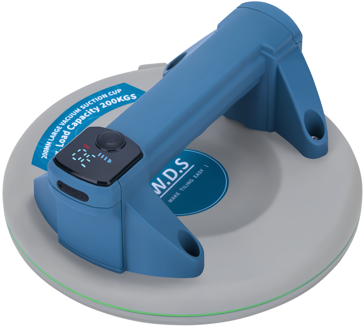 Akumulátorová přísavka 200 mm, nosnost 200 kg, USB-C WDS2691