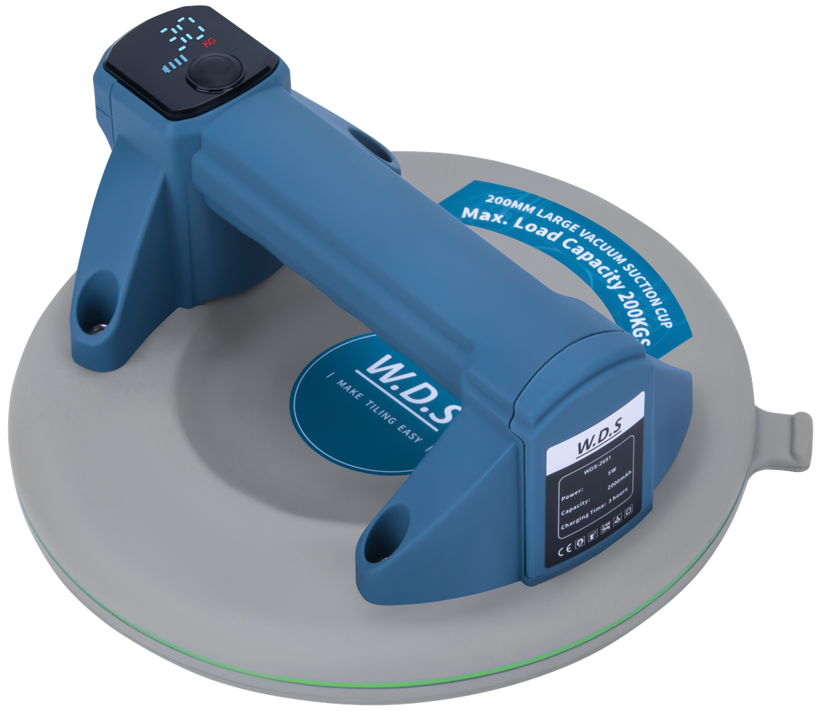 Akumulátorová přísavka 200 mm, nosnost 200 kg, USB-C WDS2691