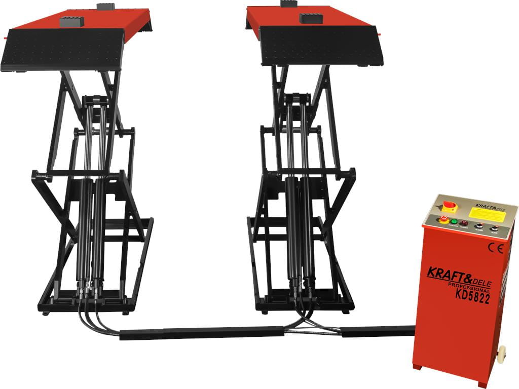 Automatický nůžkový hydraulický zvedák pro automobily 3,8 t, 230 V KD5822_2K