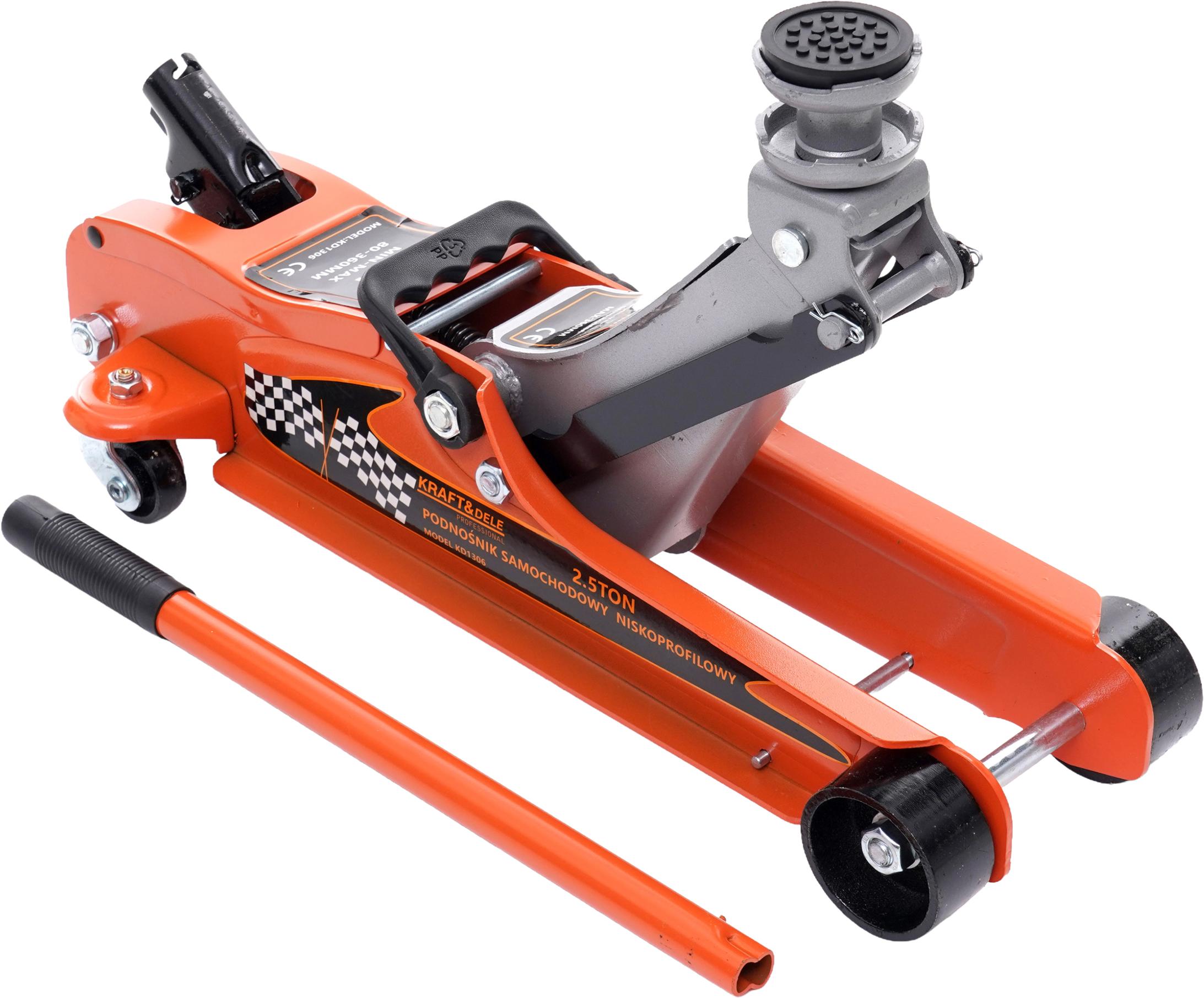 Nízkoprofilový hydraulický zvedák 80–360 mm, 2,5 t KD1306