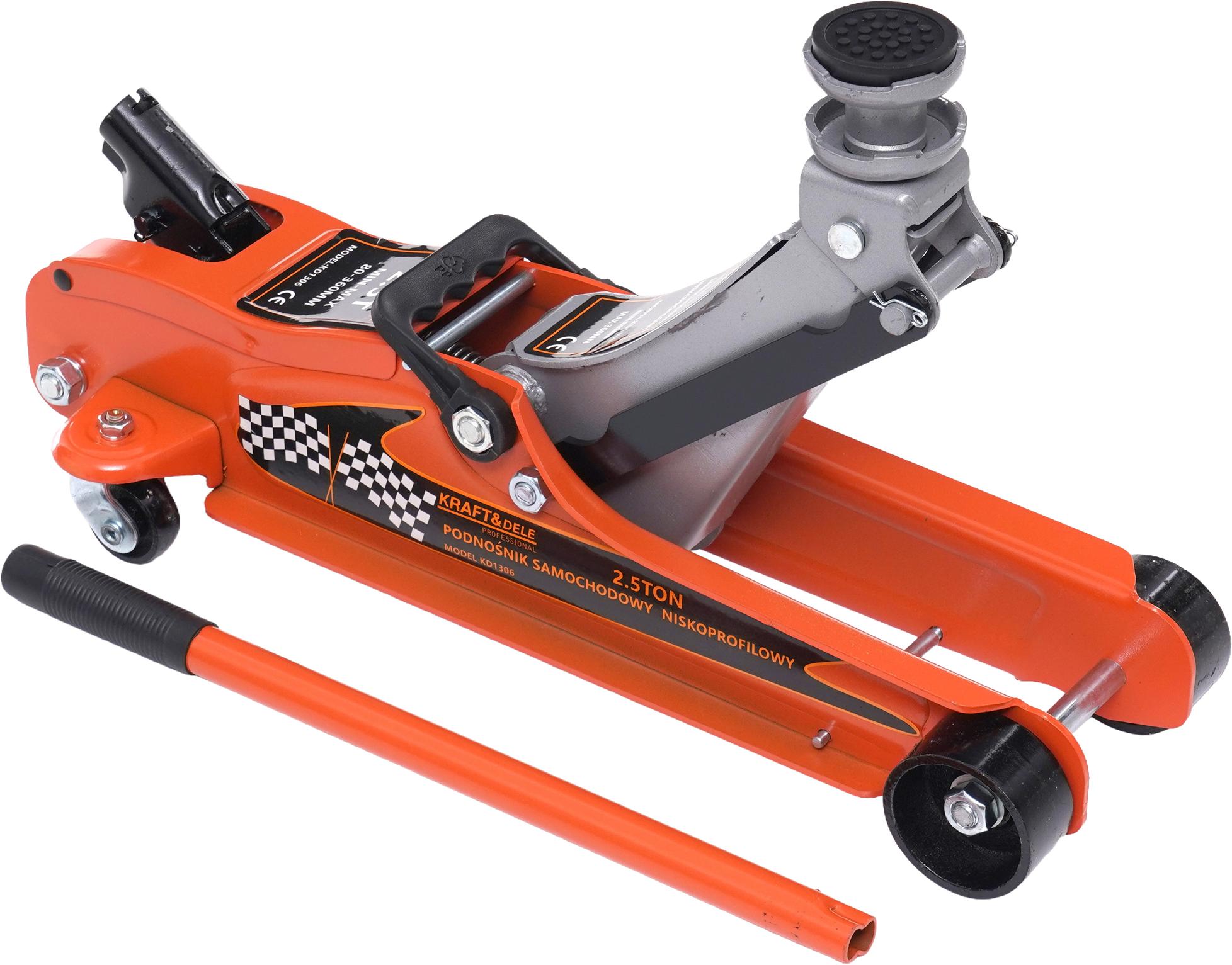 Nízkoprofilový hydraulický zvedák 80–360 mm, 2,5 t KD1306