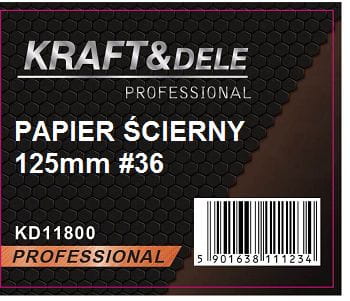 Brusný papír, 50 ks, kotouč 125 mm, zrnitost P36, na suchý zip KD11800
