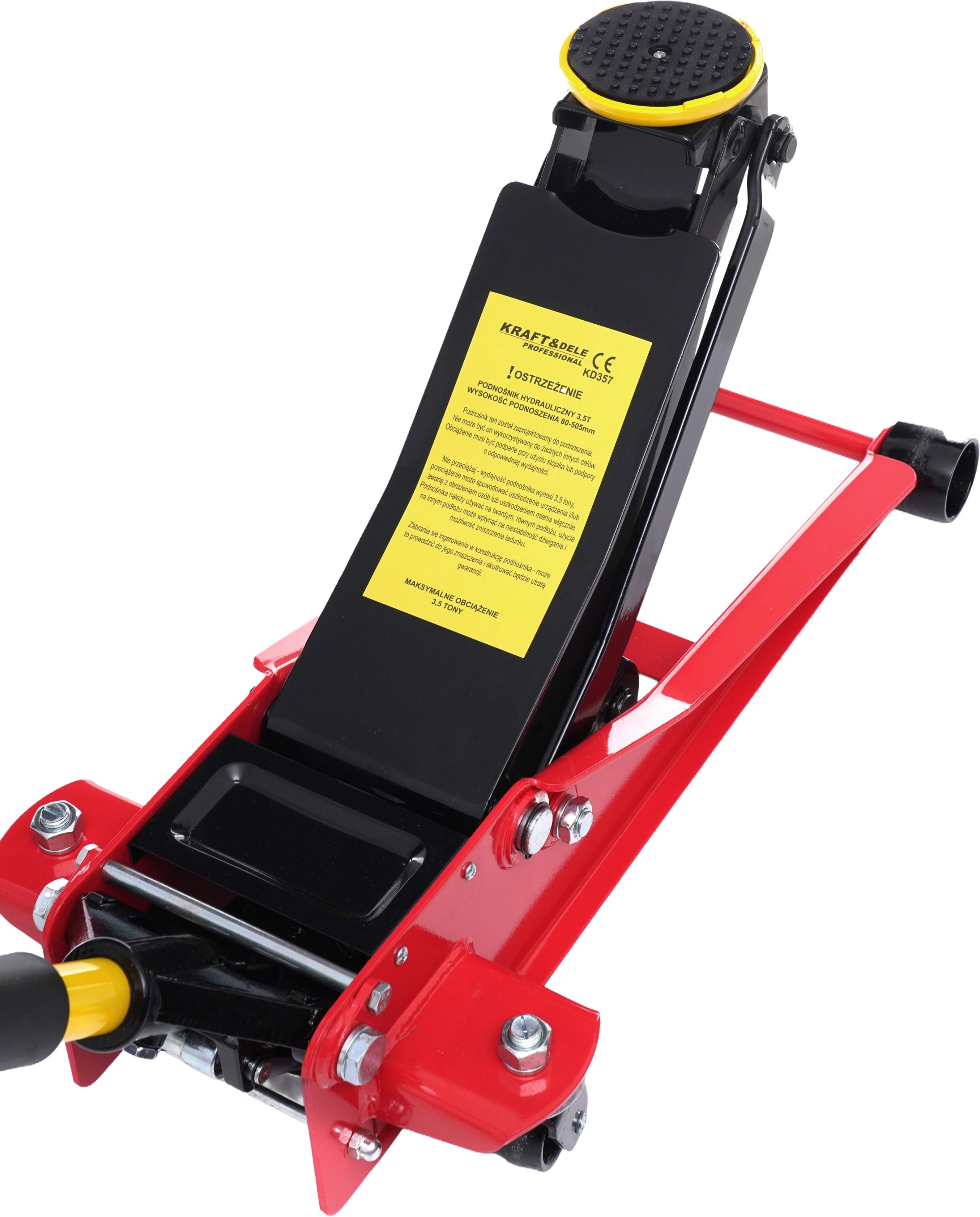 Hydraulický nízkoprofilový zvedák 80–505 mm, 3,5 t KD357