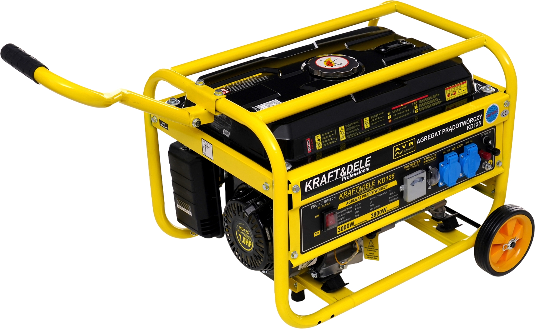 Generátor 3 kW / 3,8 kW MAX / 230 V KD125