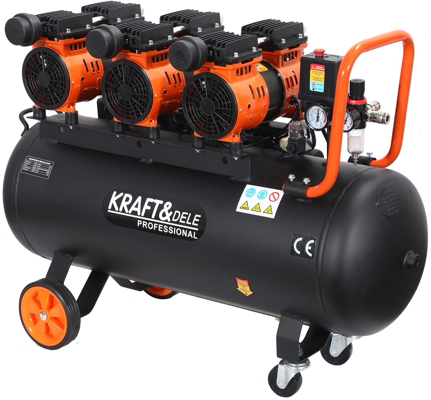 Bezolejový kompresor 100 l, 580 l/min, 6 kW KD1394