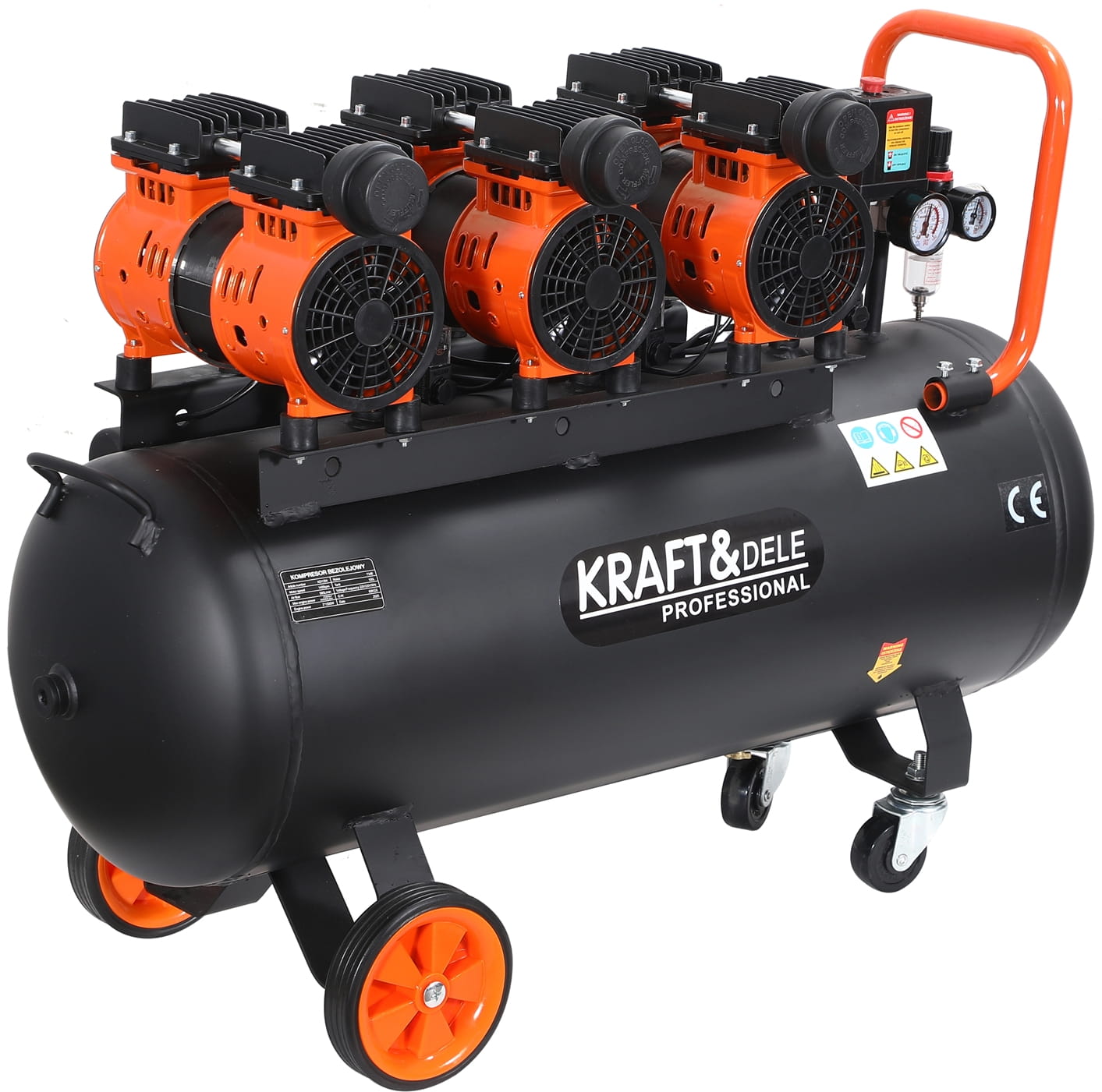 Bezolejový kompresor 100 l, 580 l/min, 6 kW KD1394