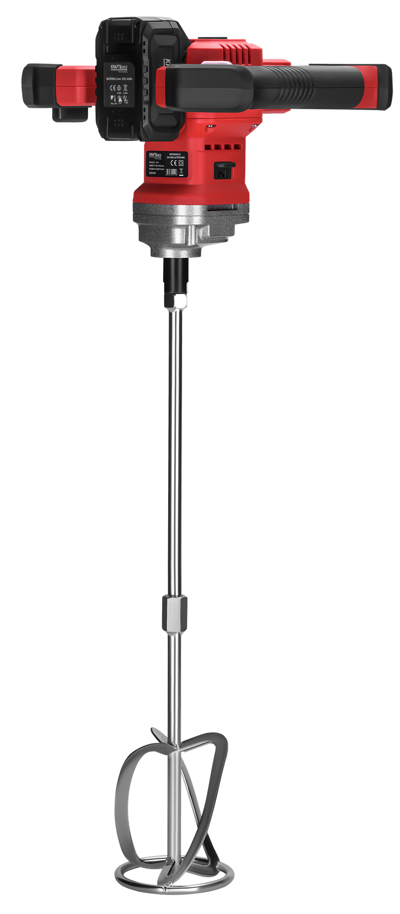 akumulátorová míchačka 21 V, M14,140 mm, bezkartáčová, 2 × 4 Ah KD3194