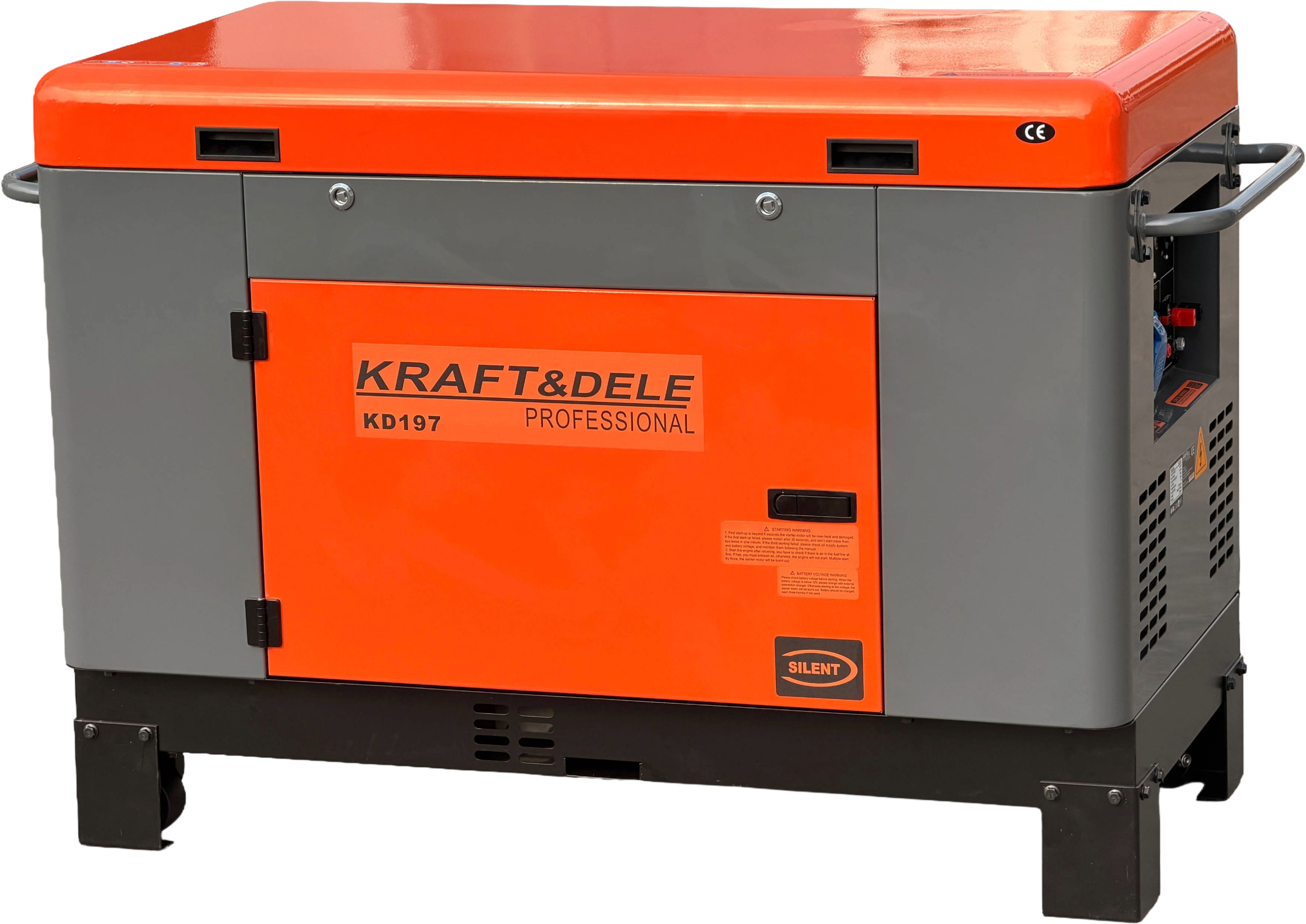 KRAFT&DELE Jednofázový dieselový generátor 12/13 kW KD197