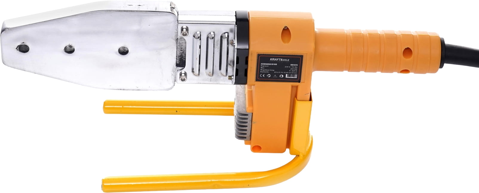 Polyfuzní svářečka na plastové trubky 2800 W s LCD displejem – sada KD3073