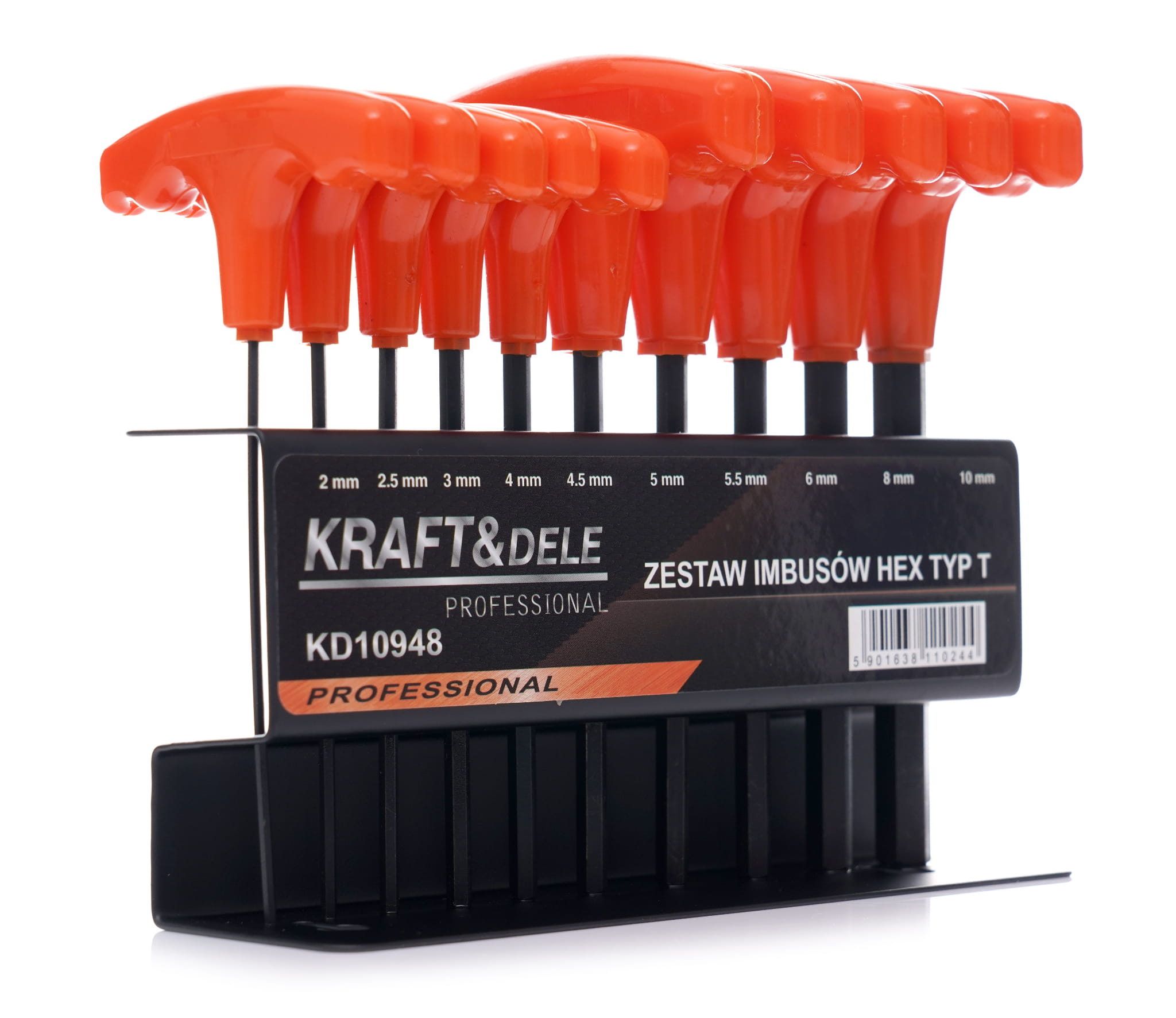 Sada 10 imbusových klíčů na stojánku KD10948
