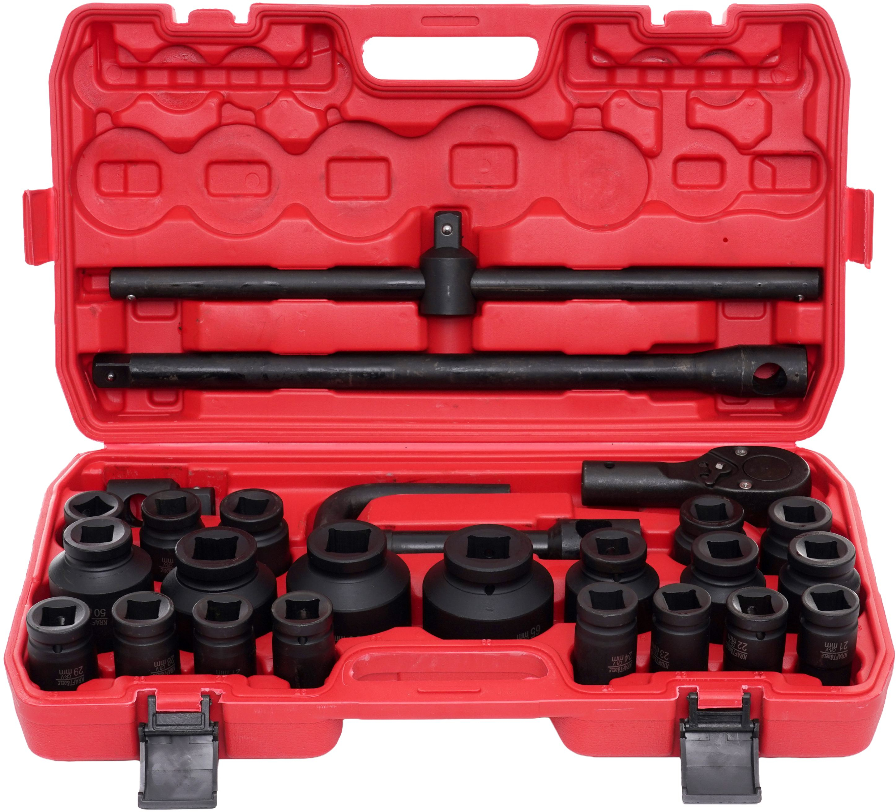 Sada rázových hlavic dvanáctihranné 3/4", 26 ks KD11759