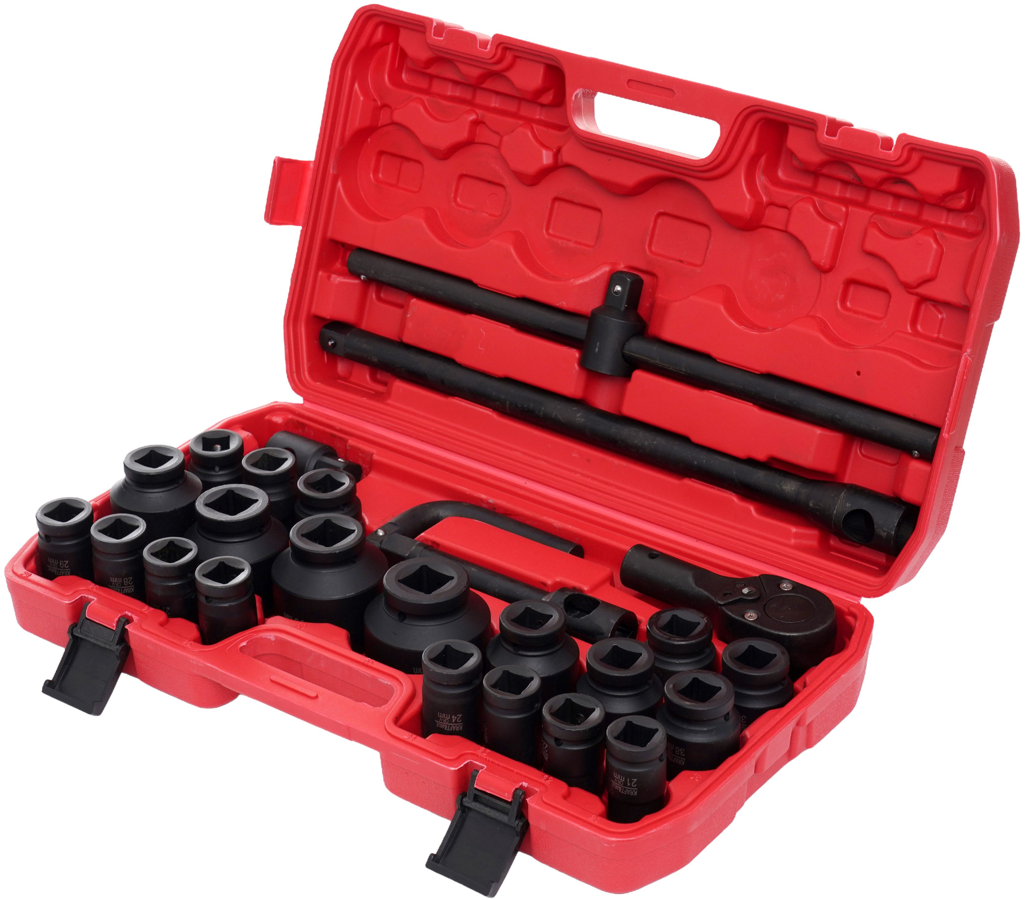 Sada rázových hlavic dvanáctihranné 3/4", 26 ks KD11759