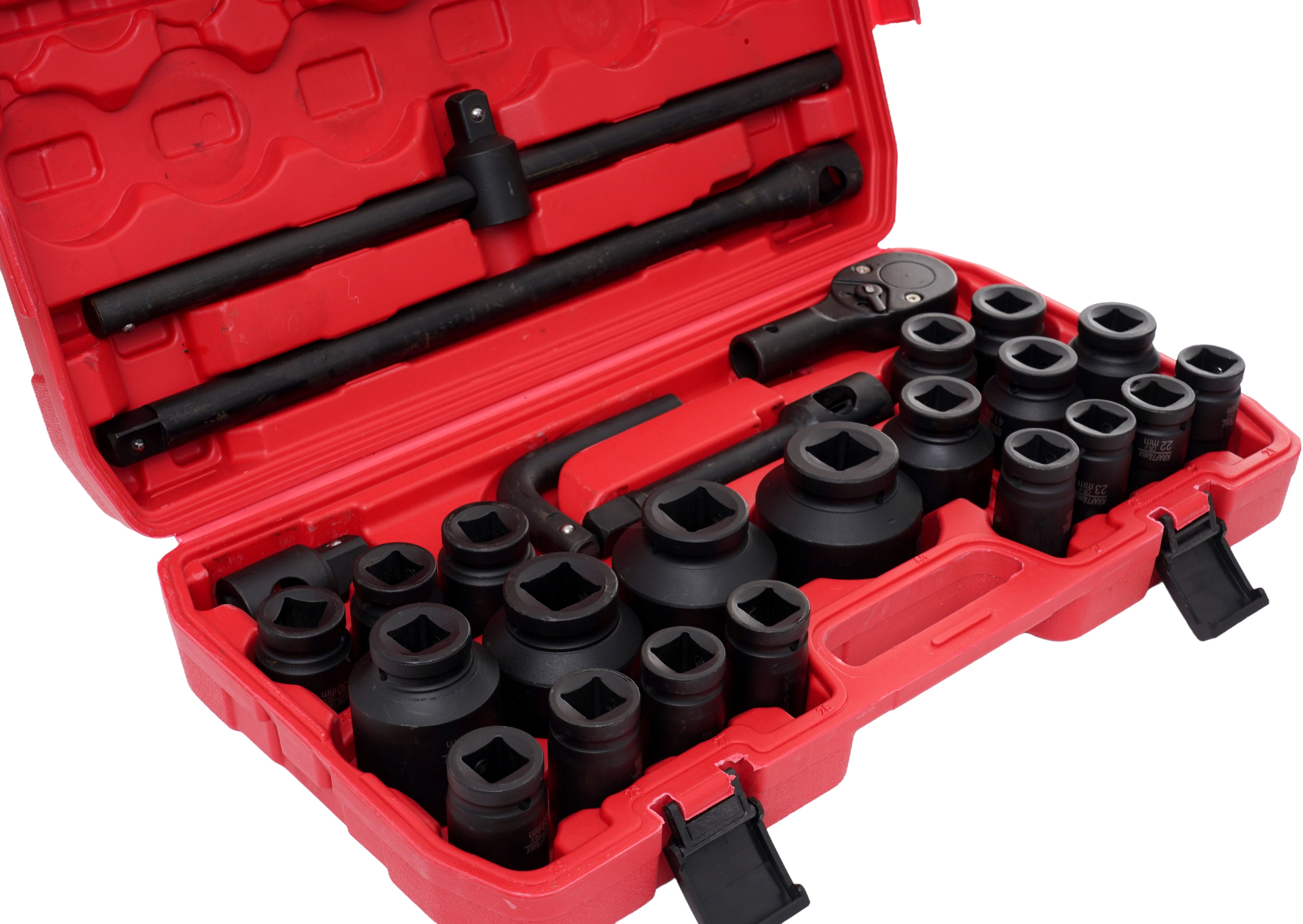 Sada rázových hlavic dvanáctihranné 3/4", 26 ks KD11759