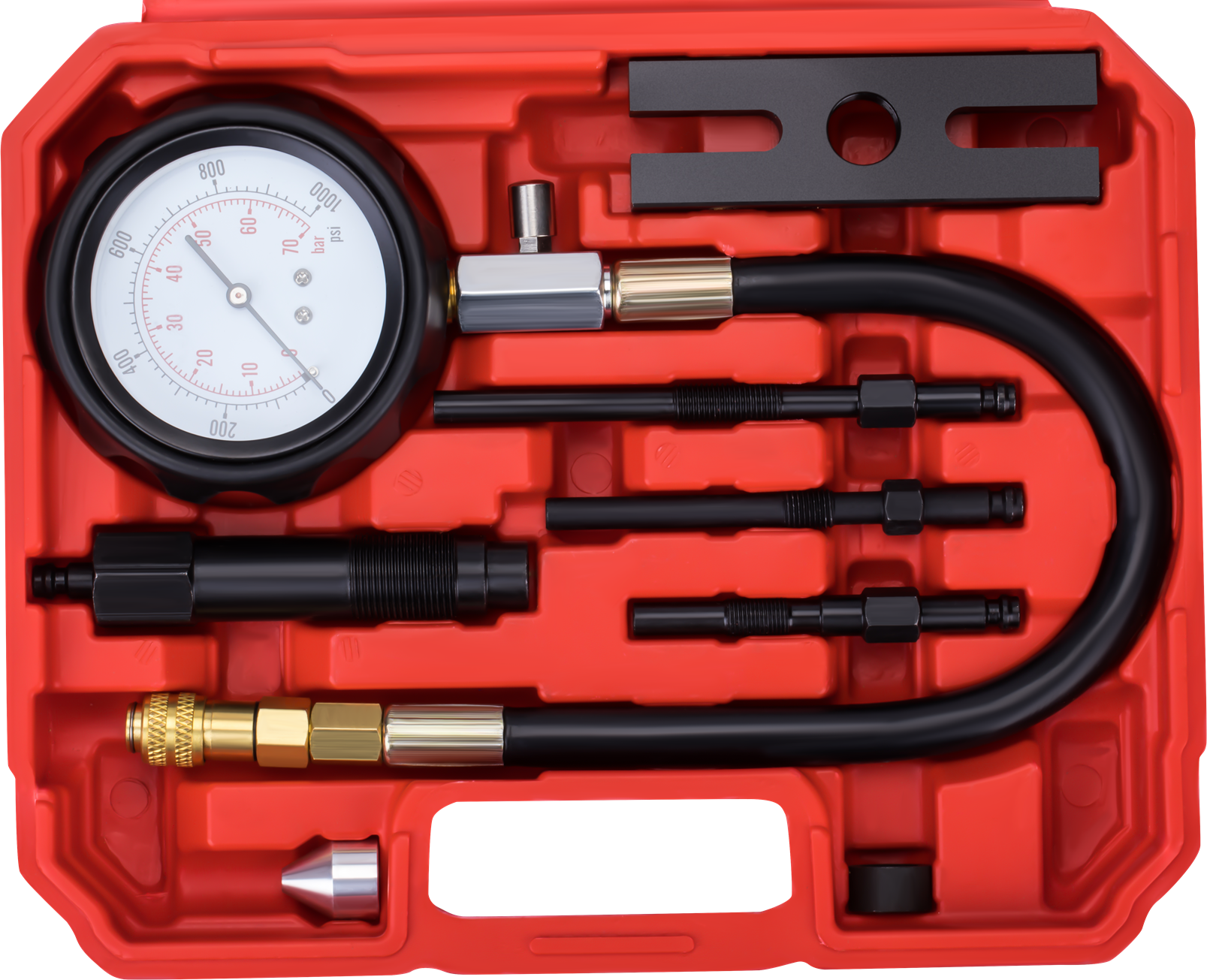 Tester tlaku komprese–diesel 0–70 bar max full KD12516
