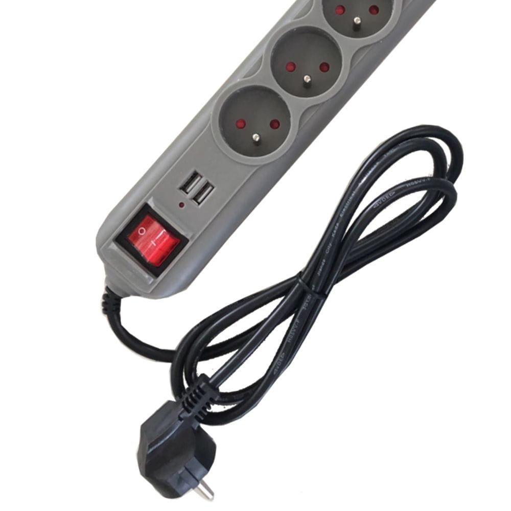 Prodlužovací kabel s USB zásuvkami, 1,5 m KD4033