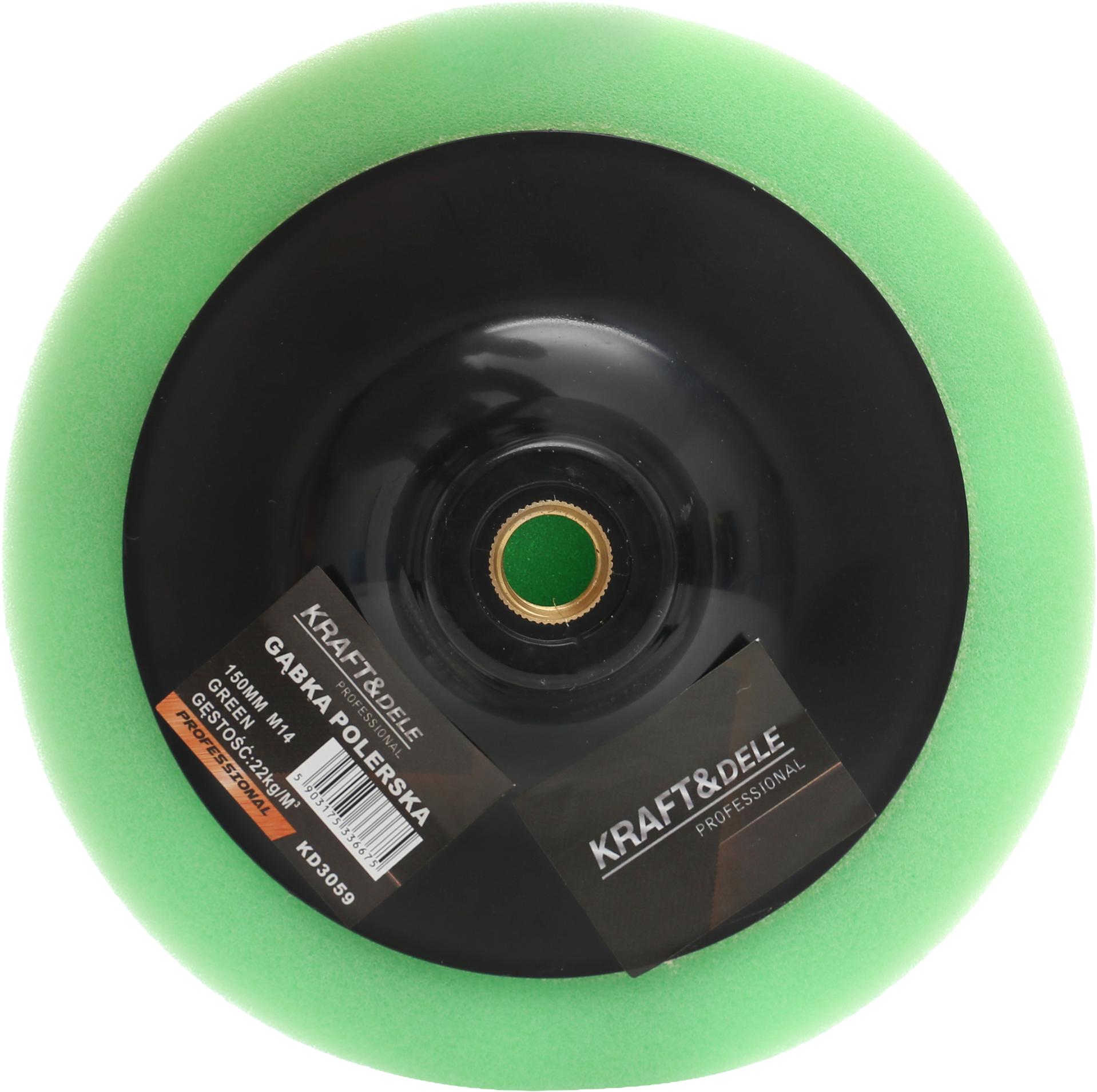 Lešticí houba 150 mm, zelená KD3059