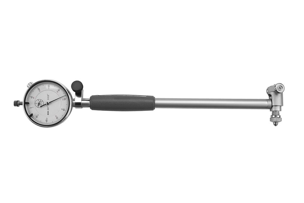 Číselníkový dutinoměr 50–160 mm s úchylkoměrem a nástavci KD3579