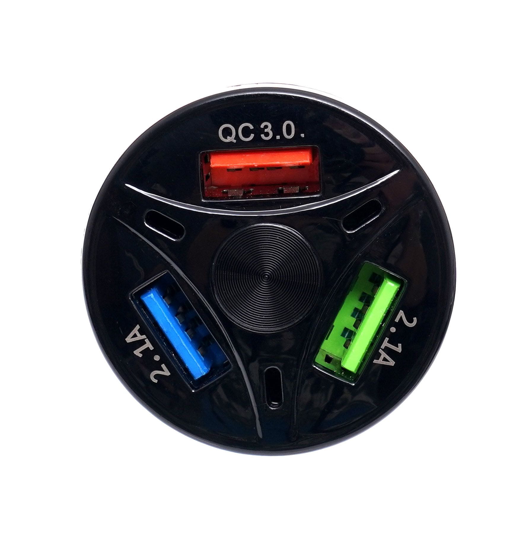 Autonabíječka QUICK CHARGE se 3 USB porty a LED diodami KD1238