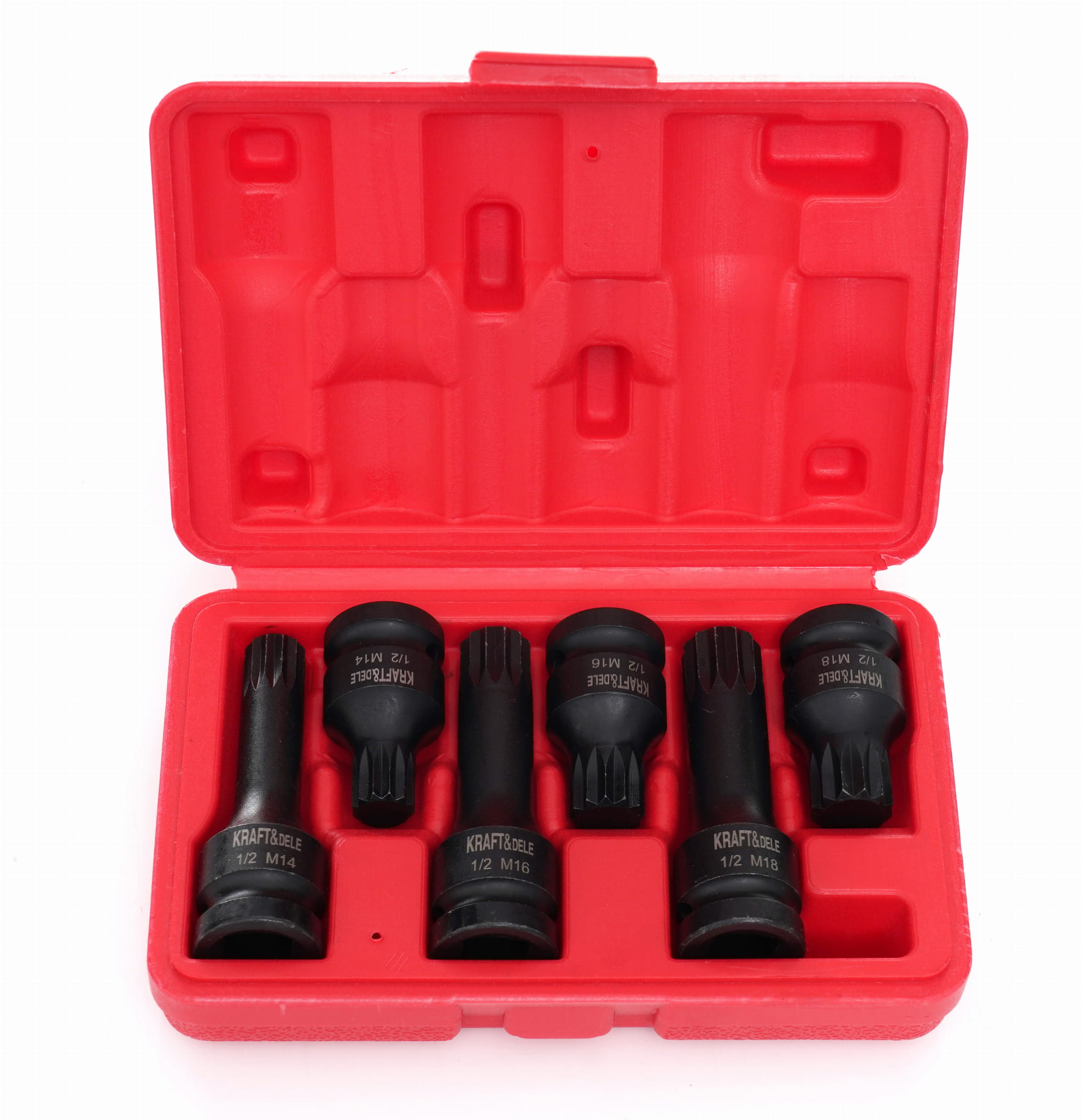 Sada rázových hlavic 1/2", M14, M16, M18,6 ks KD11761