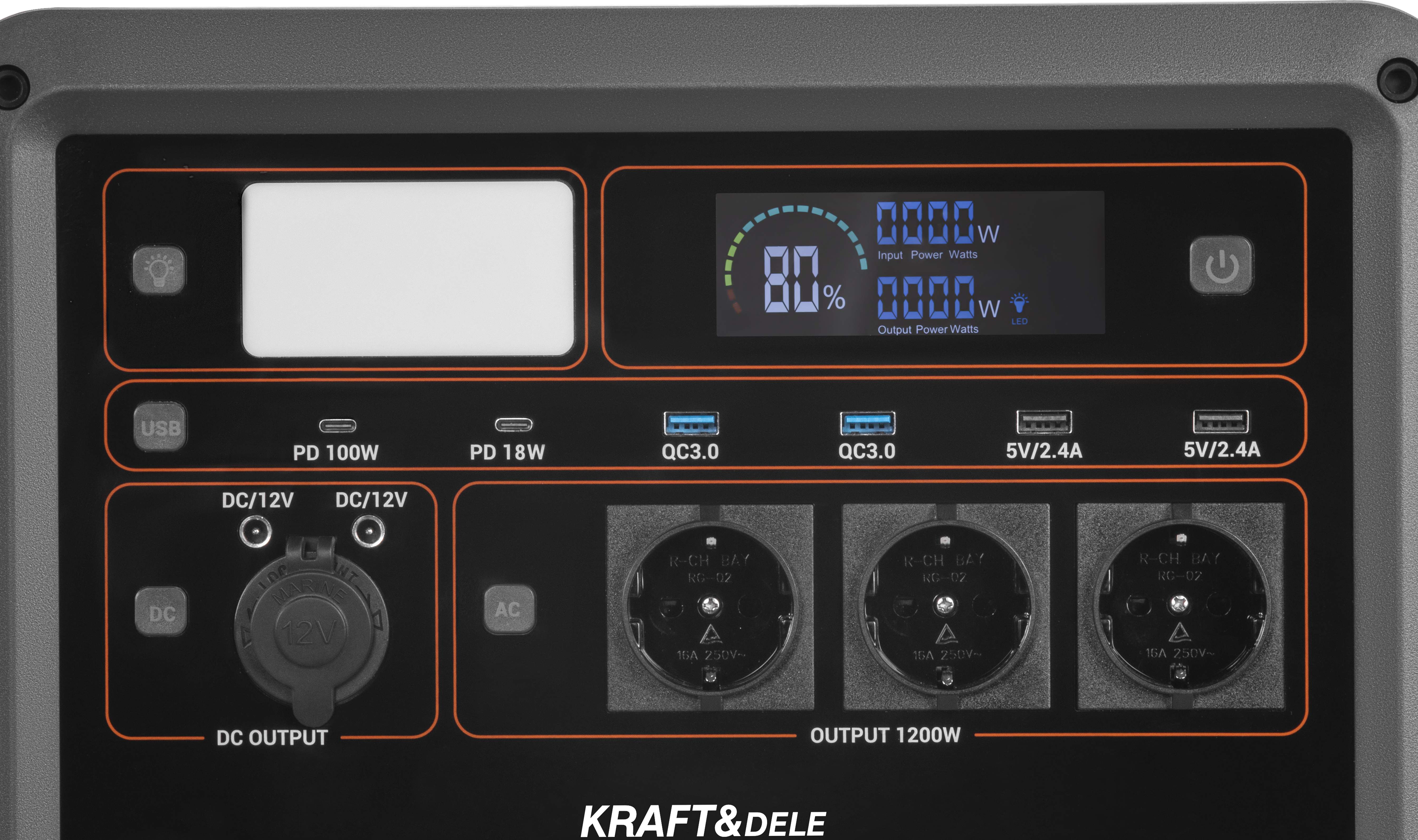 Přenosná napájecí stanice 1152 Wh / 25,6 V KD5532