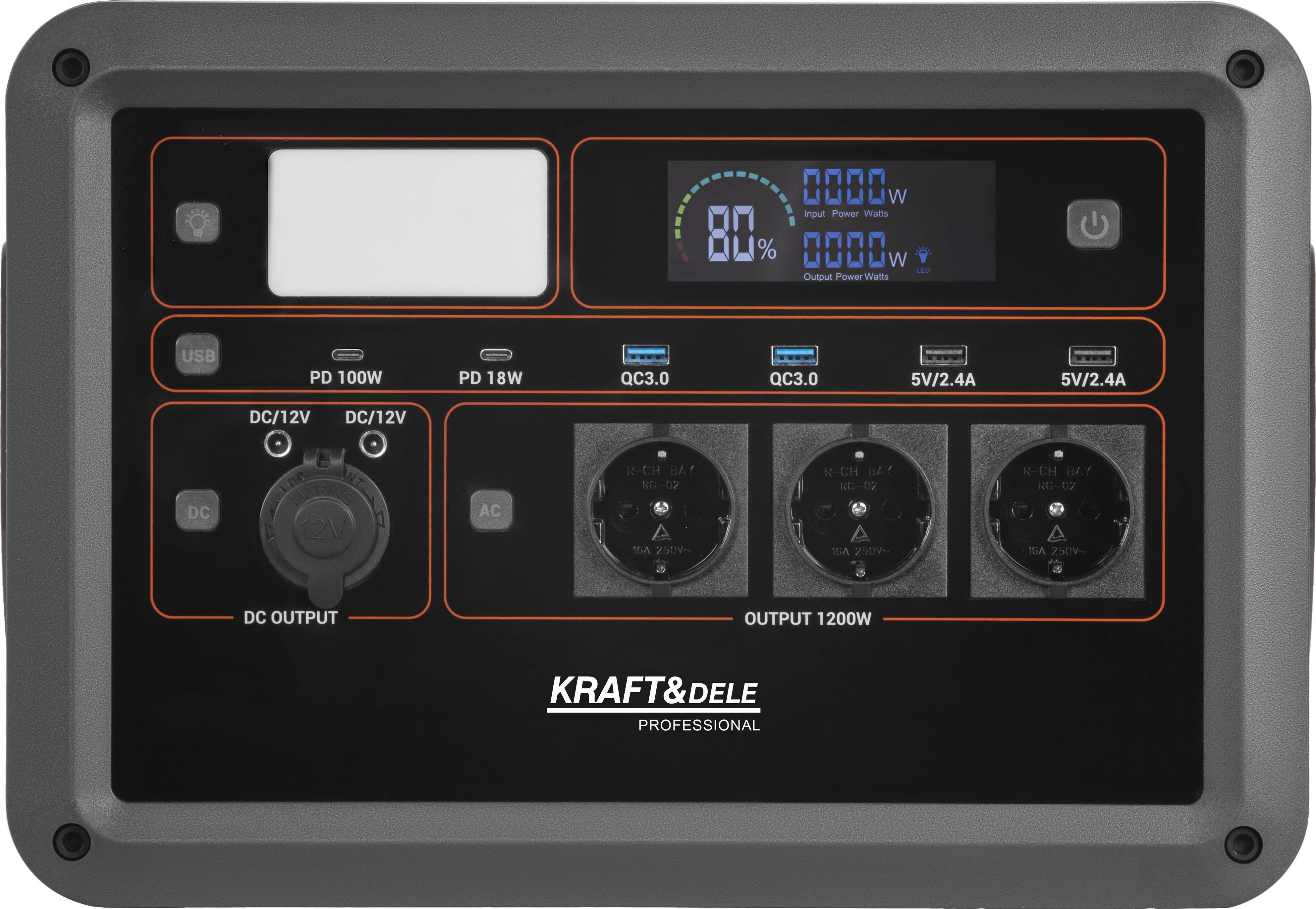 Přenosná napájecí stanice 1152 Wh / 25,6 V KD5532