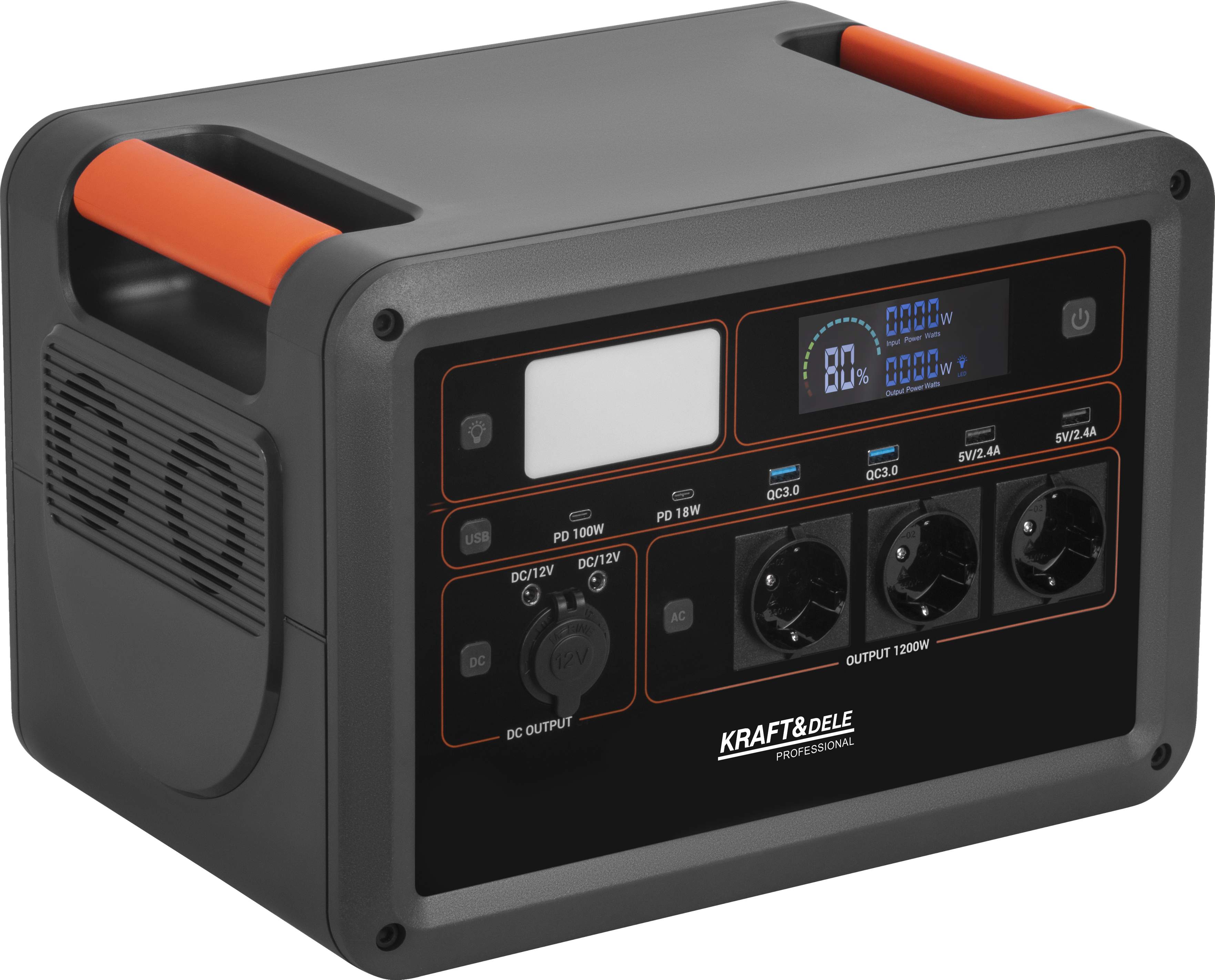 Přenosná napájecí stanice 1152 Wh / 25,6 V KD5532